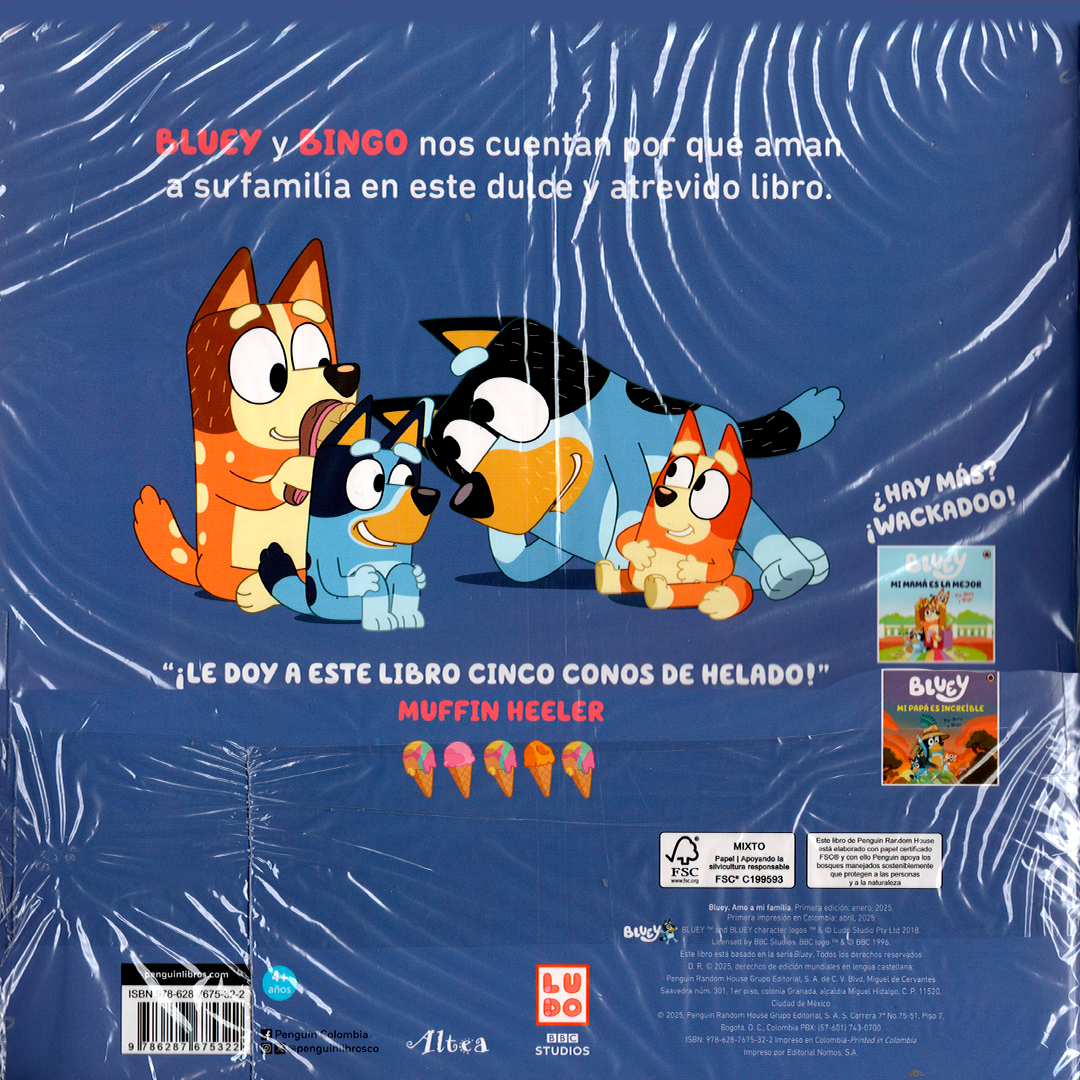 Libro Ladybird Books  - Bluey. Amo a mi familia