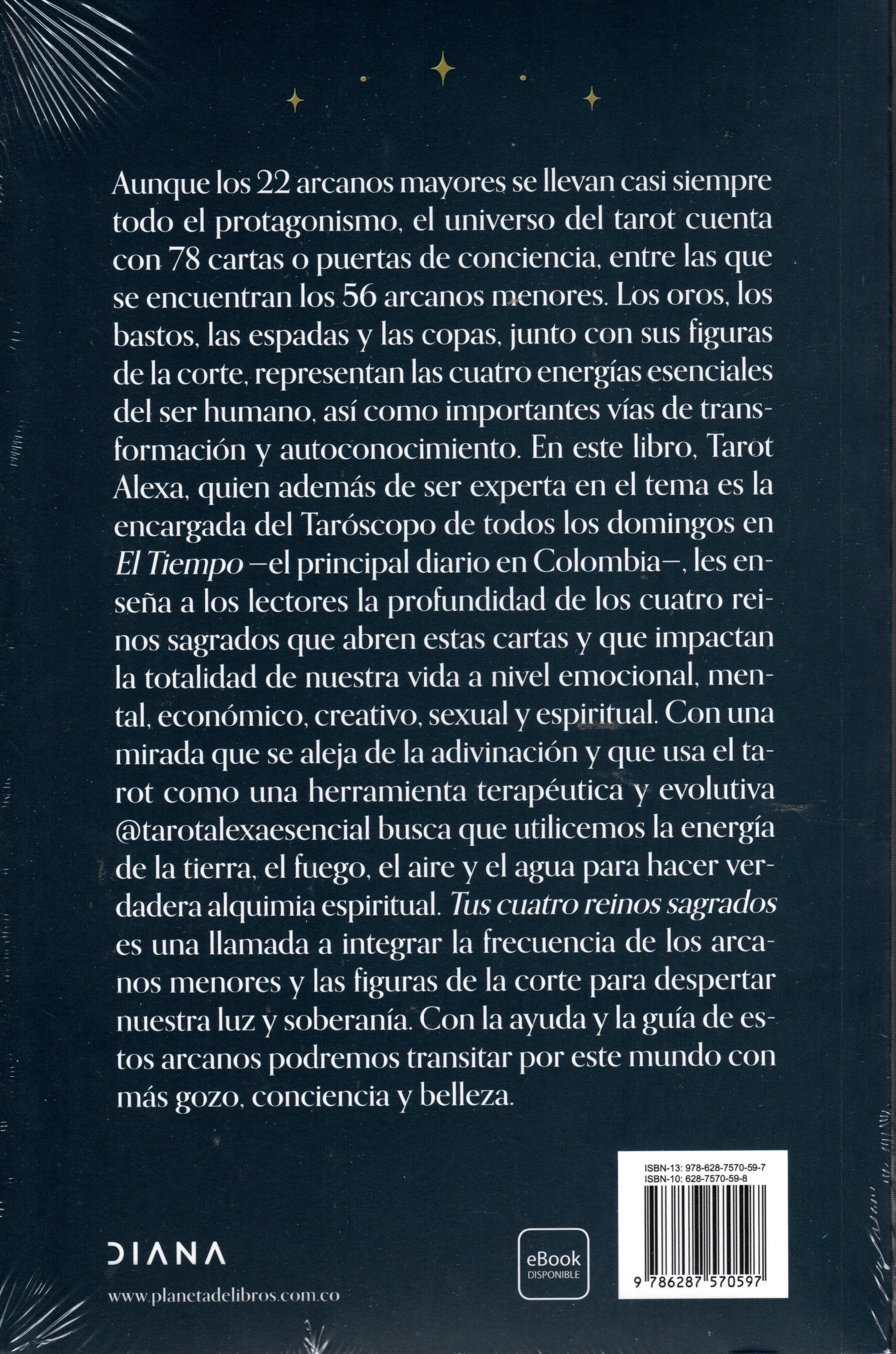 Libro Tarot Alexa - Tus Cuatro Reinos Sagrados