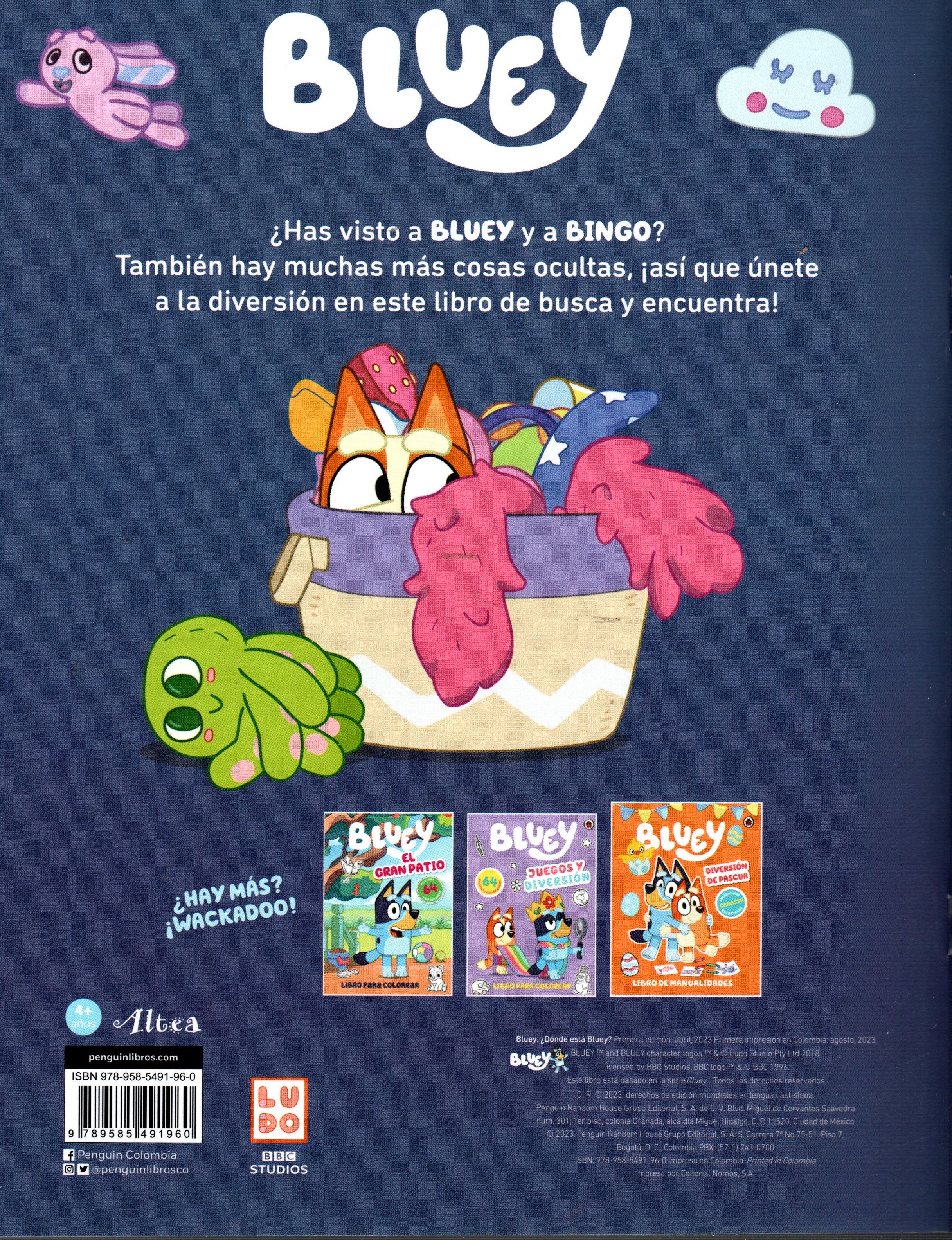 Libro ¿Dónde Está Bluey?