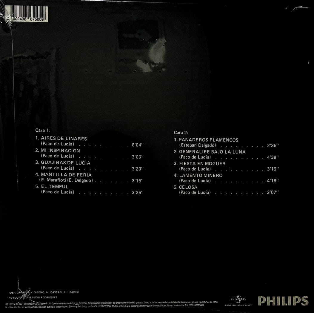 LP Paco De Lucía – Fantasía Flamenca De Paco De Lucia