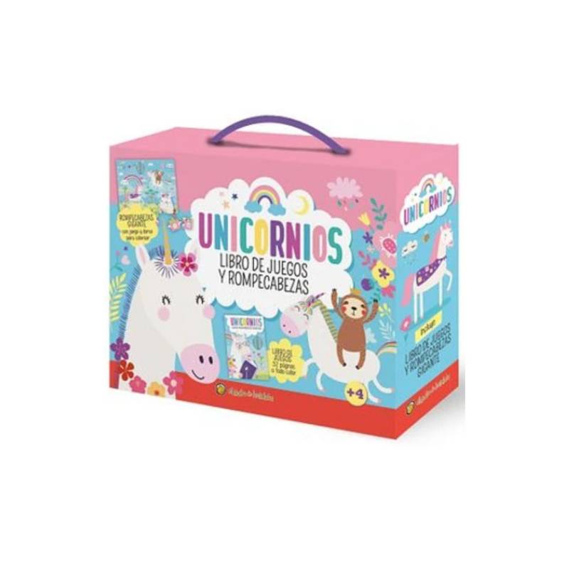 Libro De Juego Y Rompecabezas Unicornios