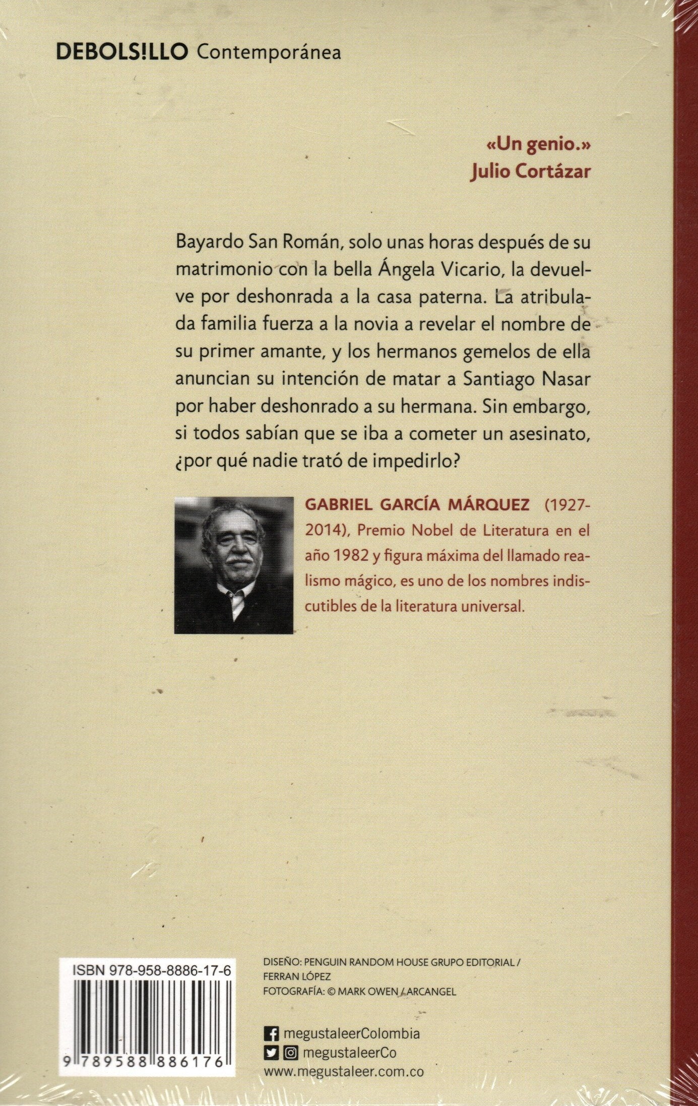Libro Gabriel García Márquez - Crónica De Una Muerte Anunciada