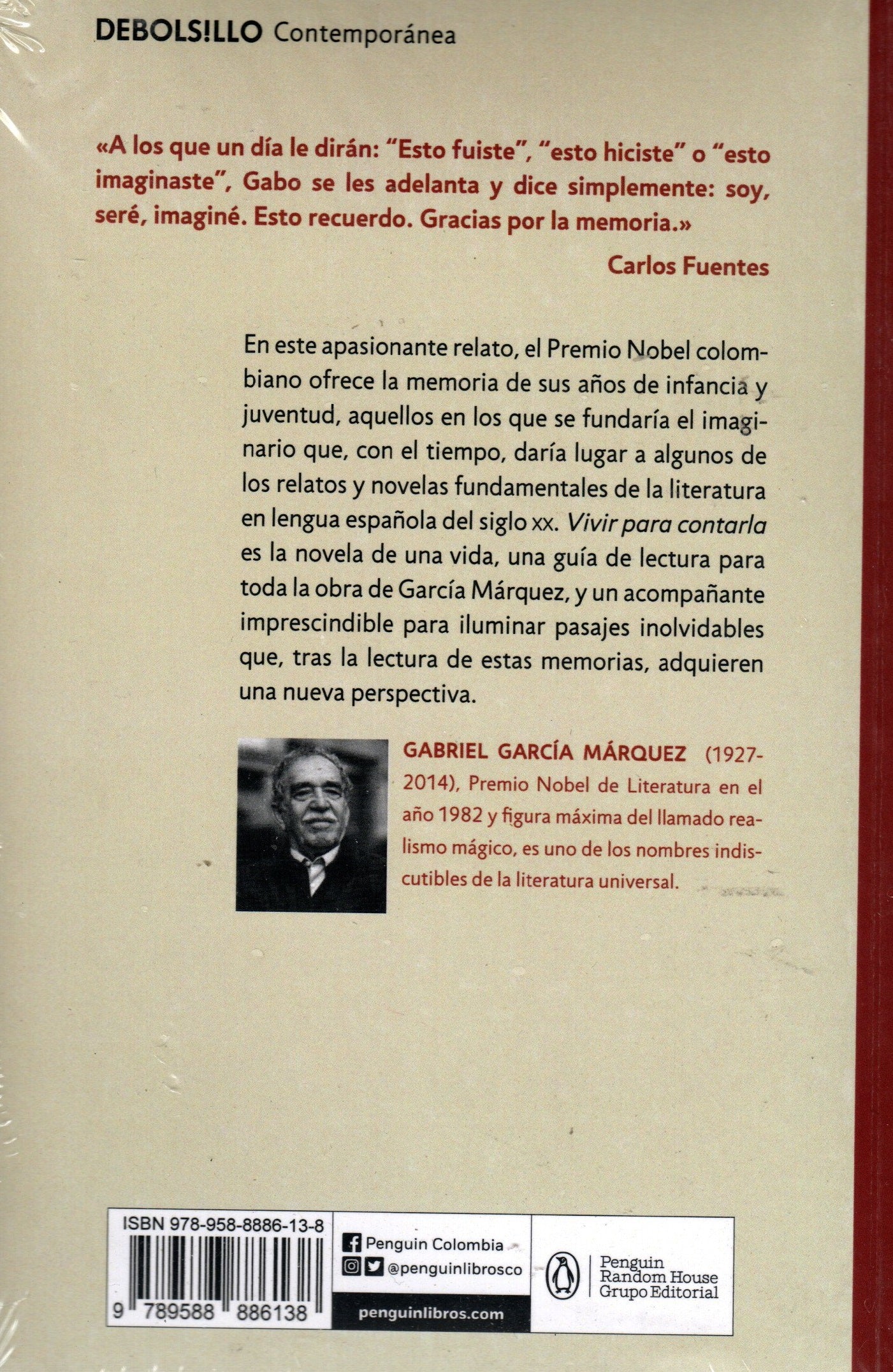 Libro Gabriel García Márquez - Vivir Para Contarla