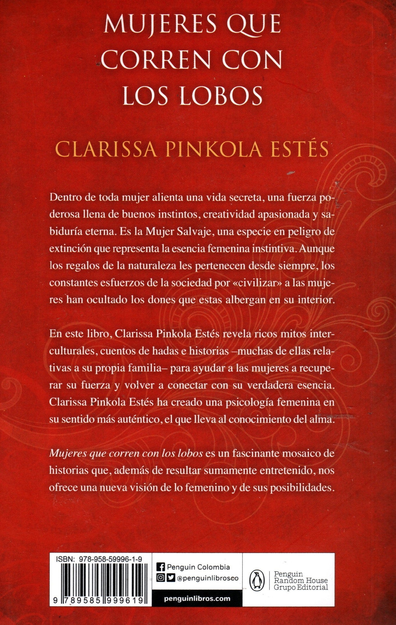 Libro Mujeres que corren con los lobos, Clarissa Pinkola Estés