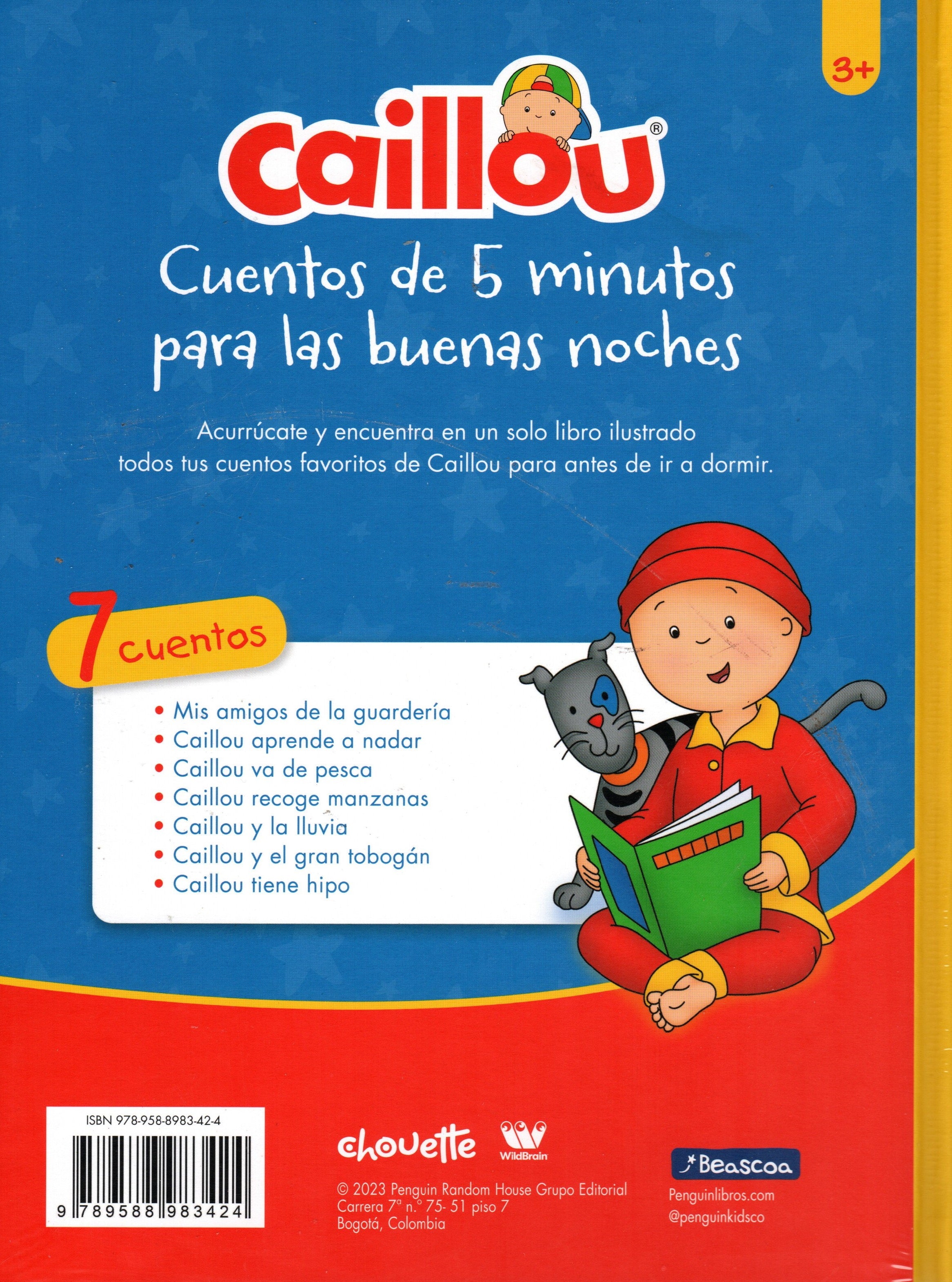 Libro Caillou - Cuentos De 5 Minutos Para Las Buenas Noches