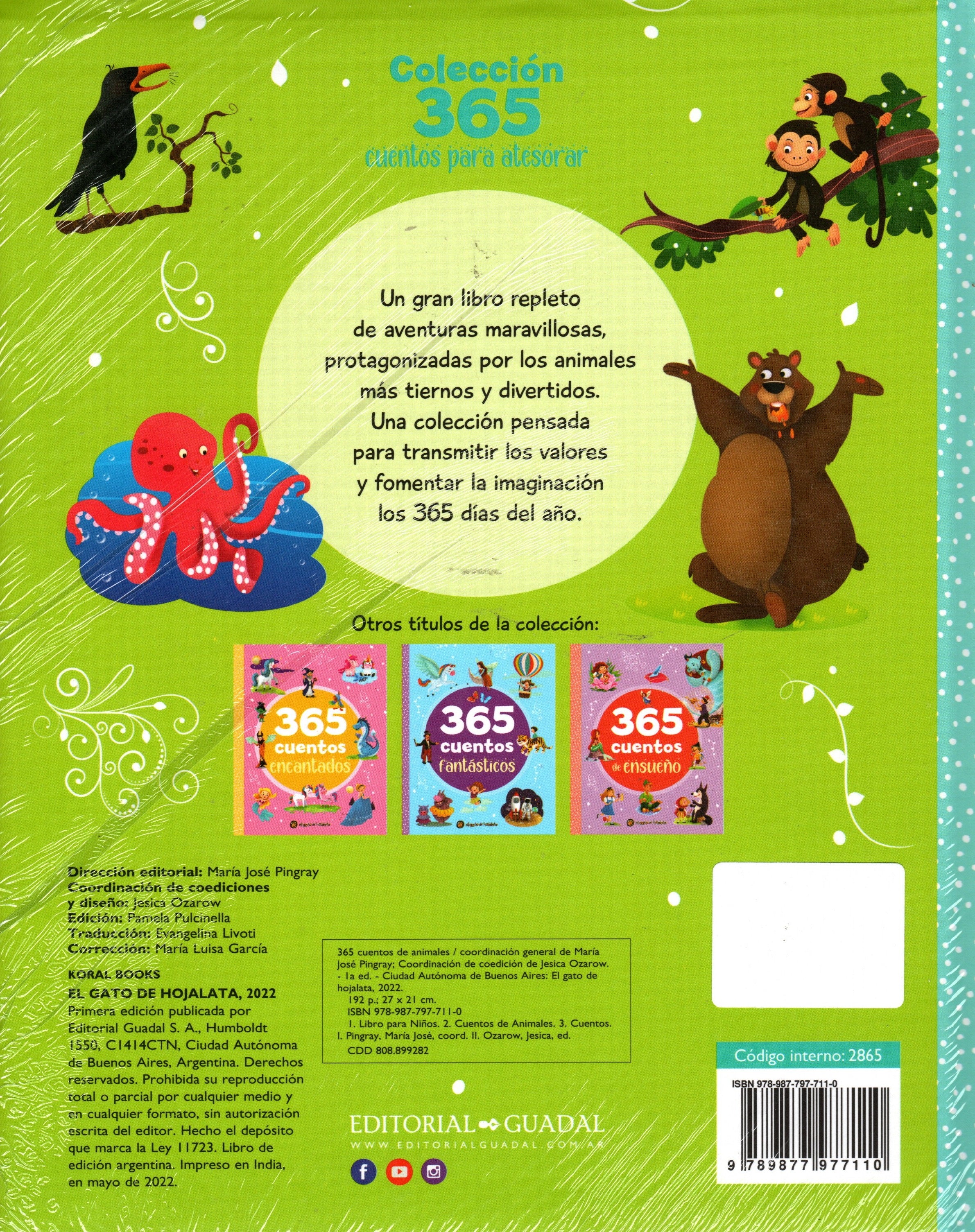 Libro El Gato De Hojalata - 365 Cuentos De Animales