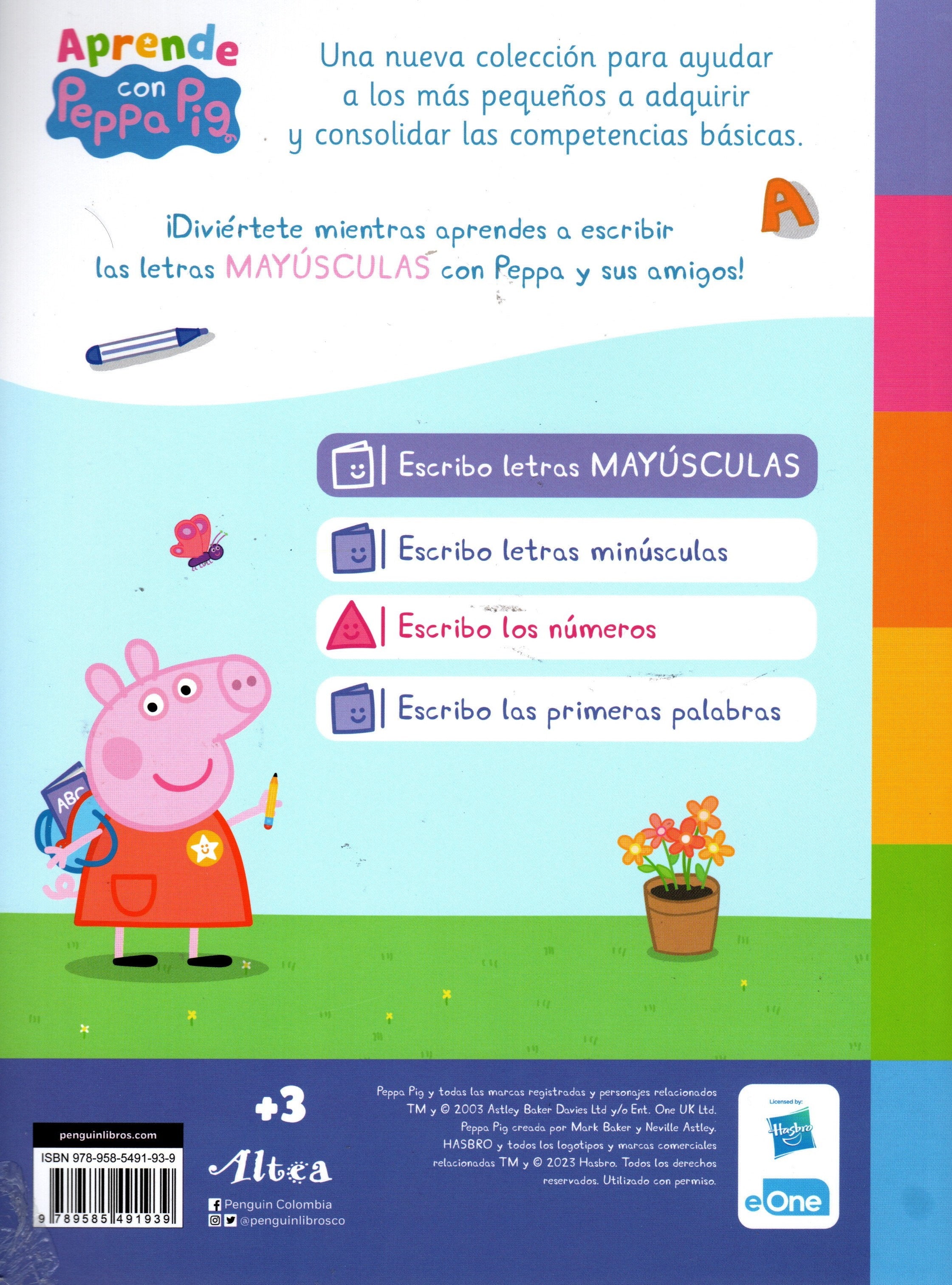 Libro Aprende Con Peppa Pig. Escribo Letras...