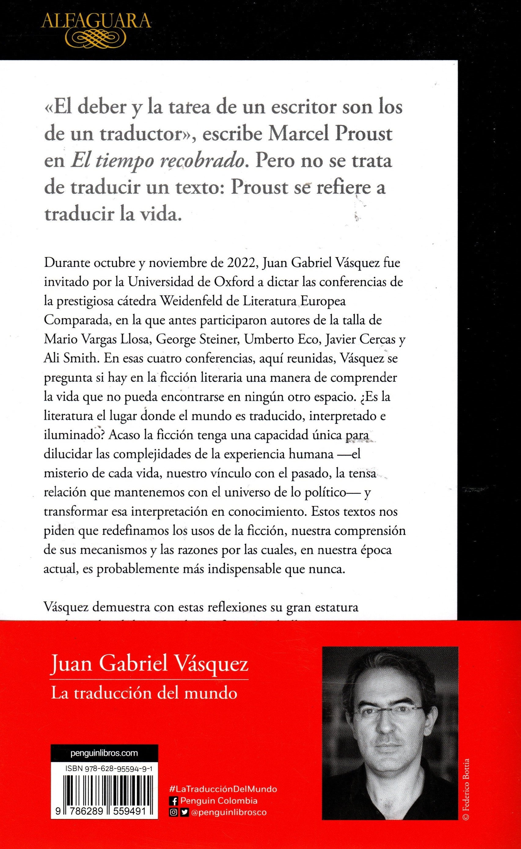 Libro Juan Gabriel Vásquez - La Traducción Del Mundo