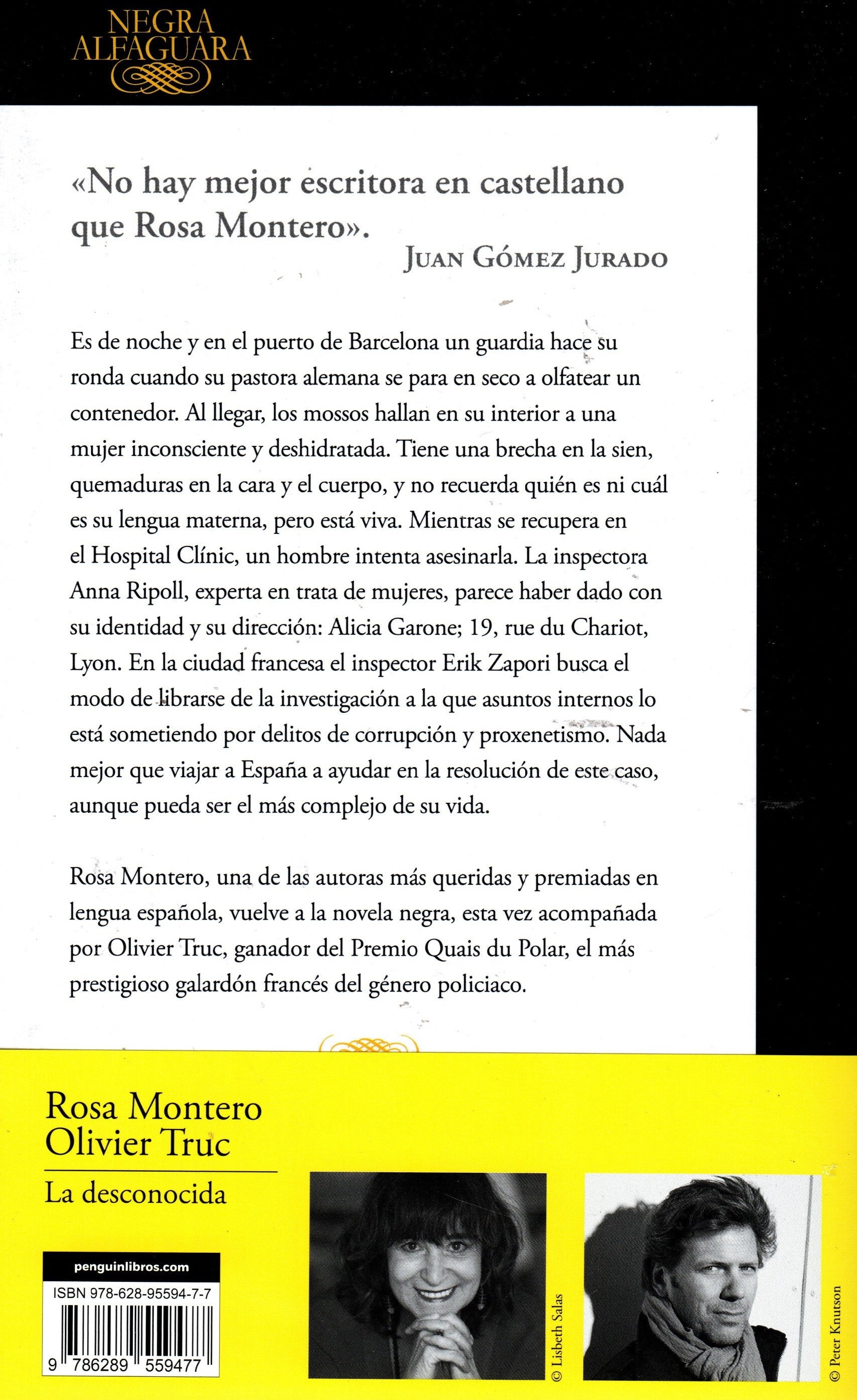 Libro Rosa Montero, Olivier Truc - La Desconocida