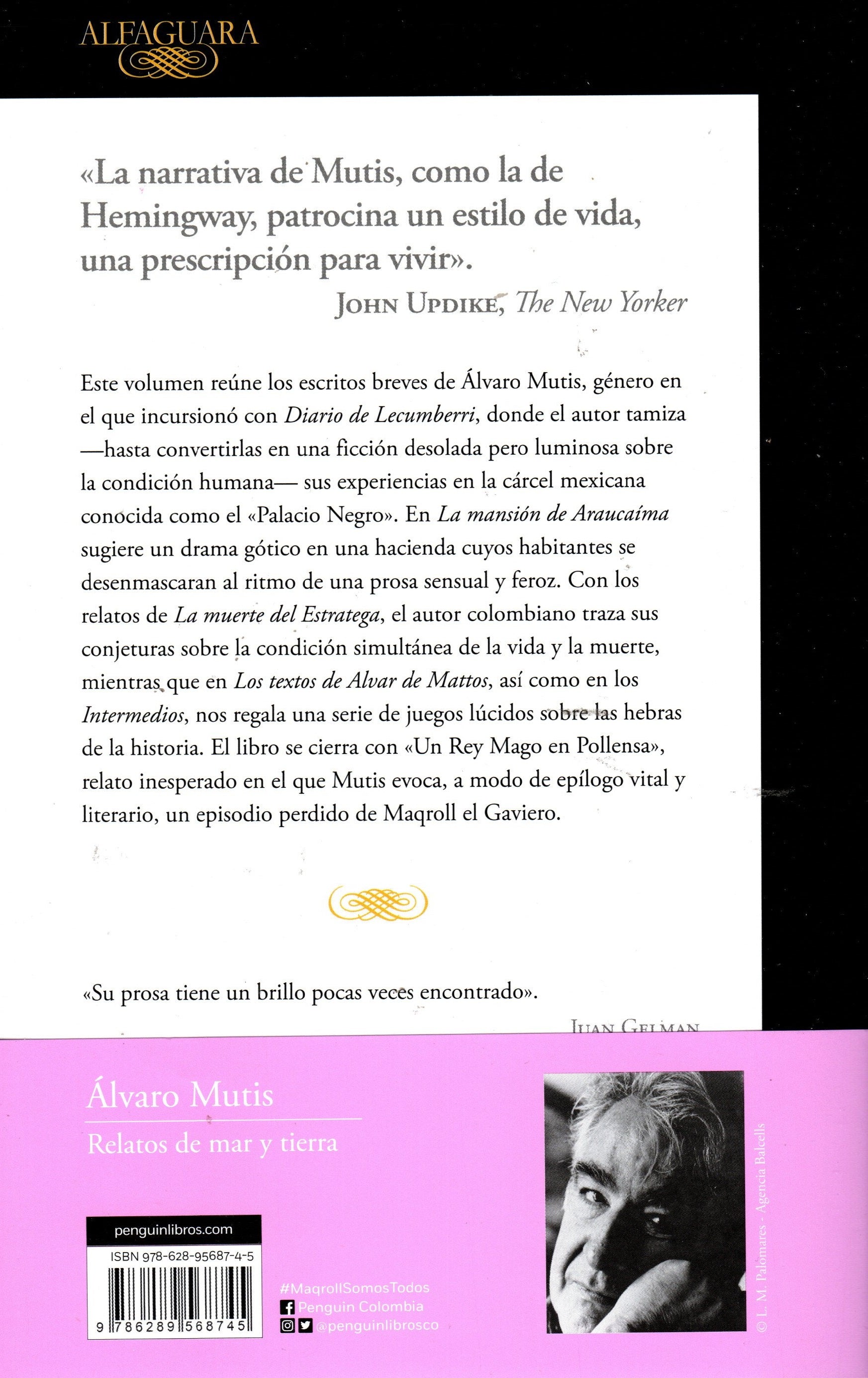 Libro Álvaro Mutis Jaramillo - Relatos De Mar Y Tierra
