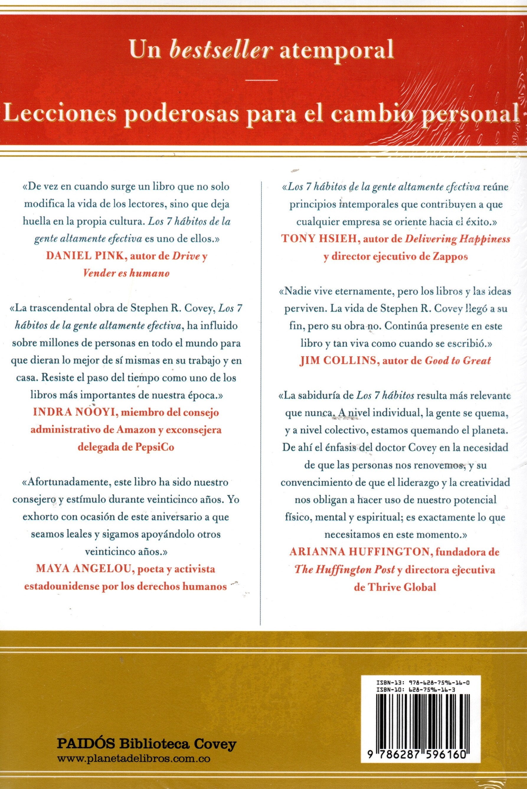 Libro Stephen R. Covey - Los 7 Hábitos De La Gente Altamente Efectiva (30.º Aniversario)