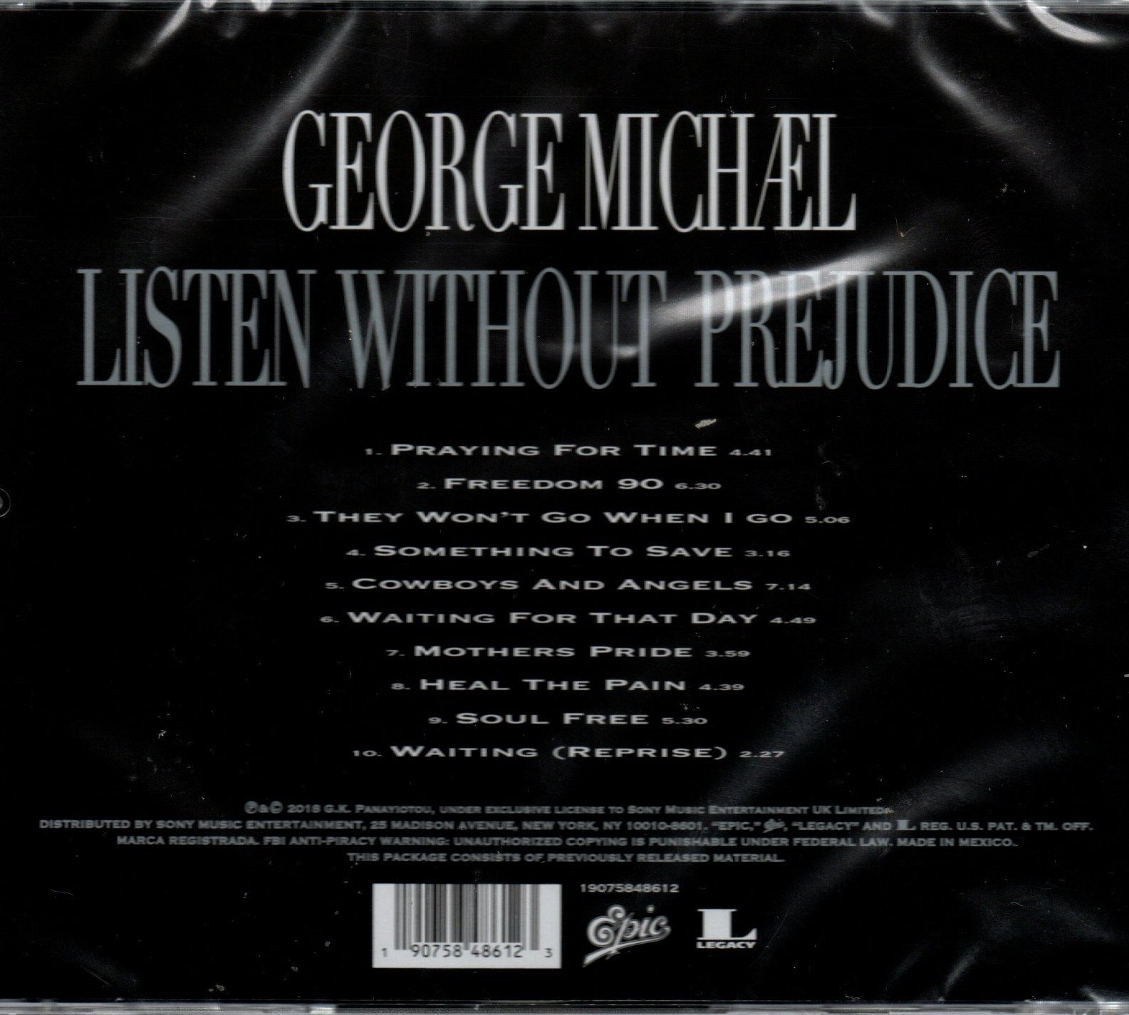 CD Michael Listen Without Prejudice Vol. 1