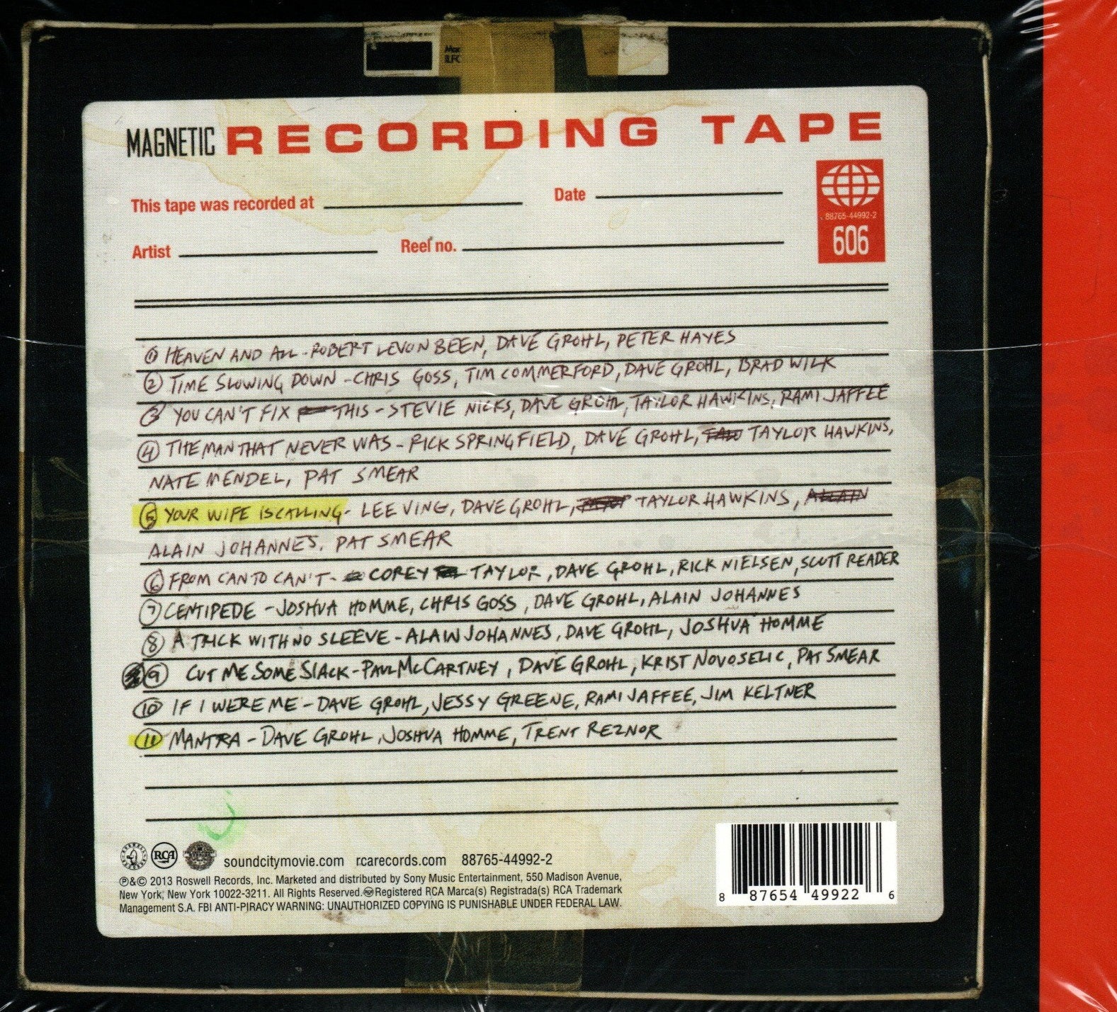 CD Various – Sound City - Real To Reel