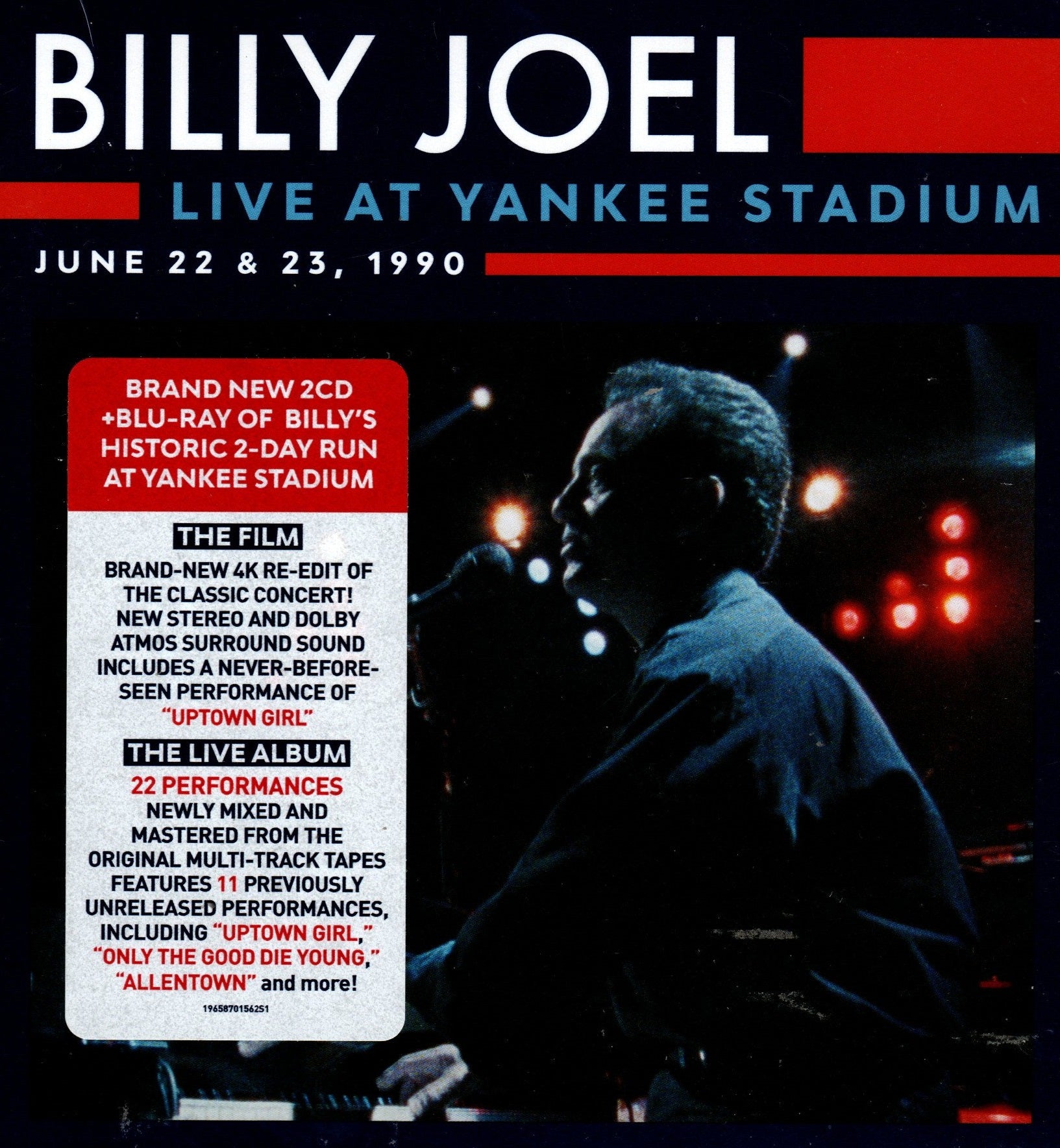 CDX2 + Blue-Ray Billy Joel – Live At Yankee Stadium June 22 & 23, 1990