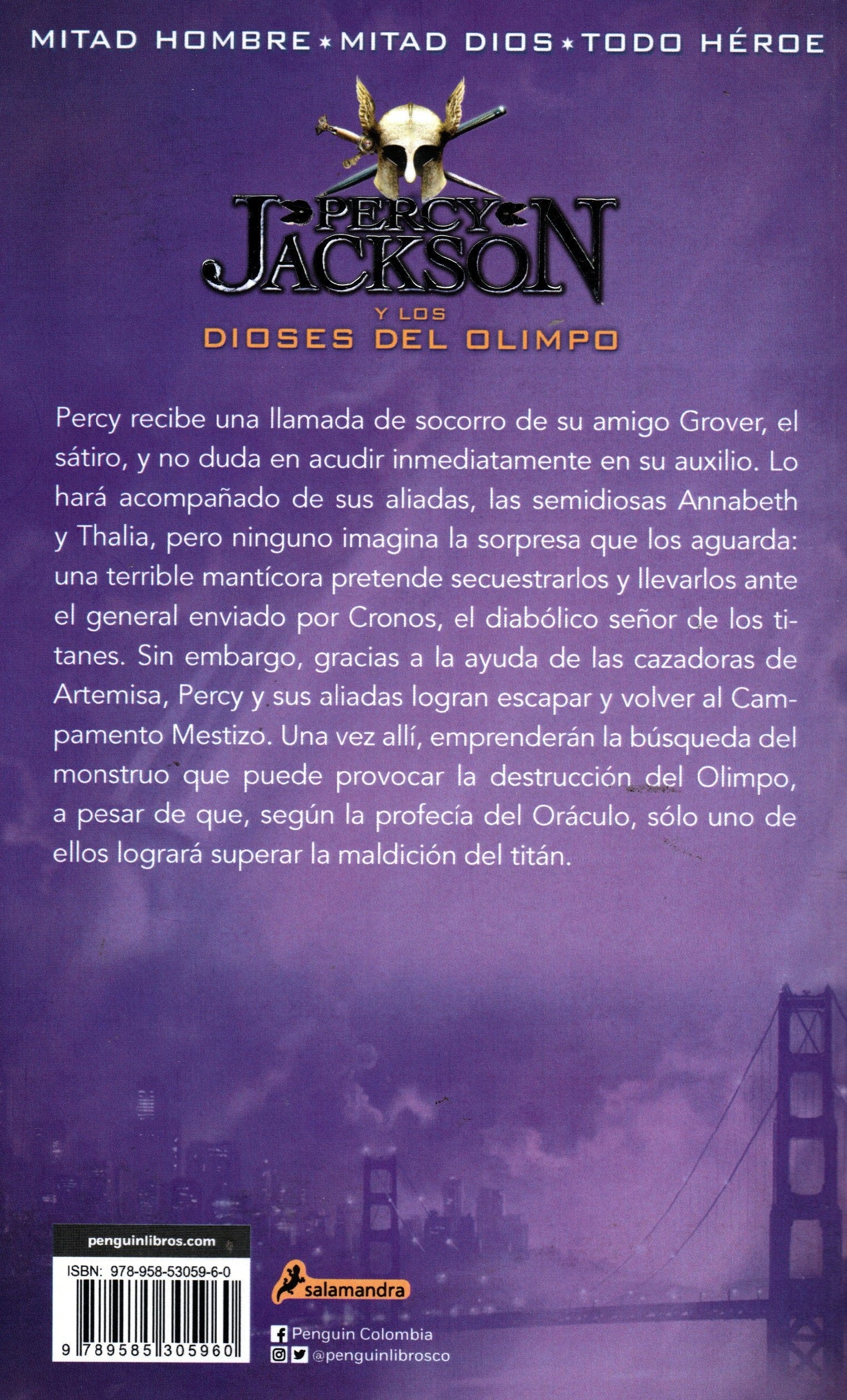Libro Rick Riordan - Percy Jackson La Maldicion Del Titan