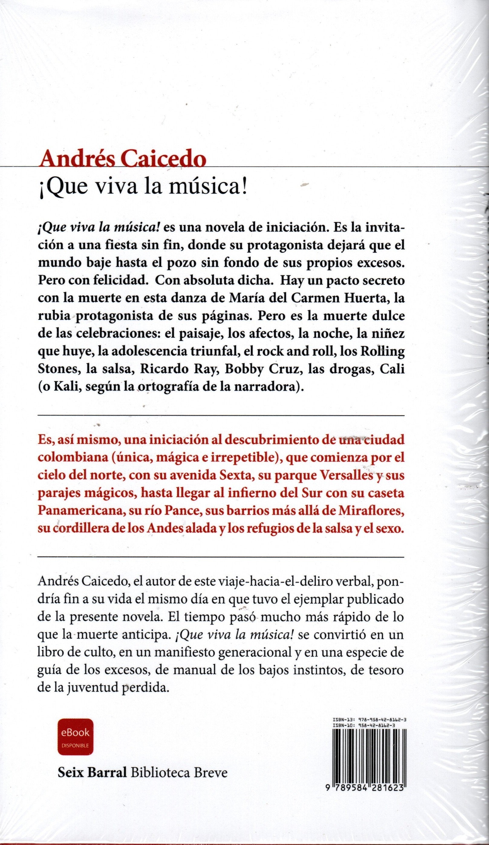 Libro Andrés Caicedo - ¡Que viva la música!