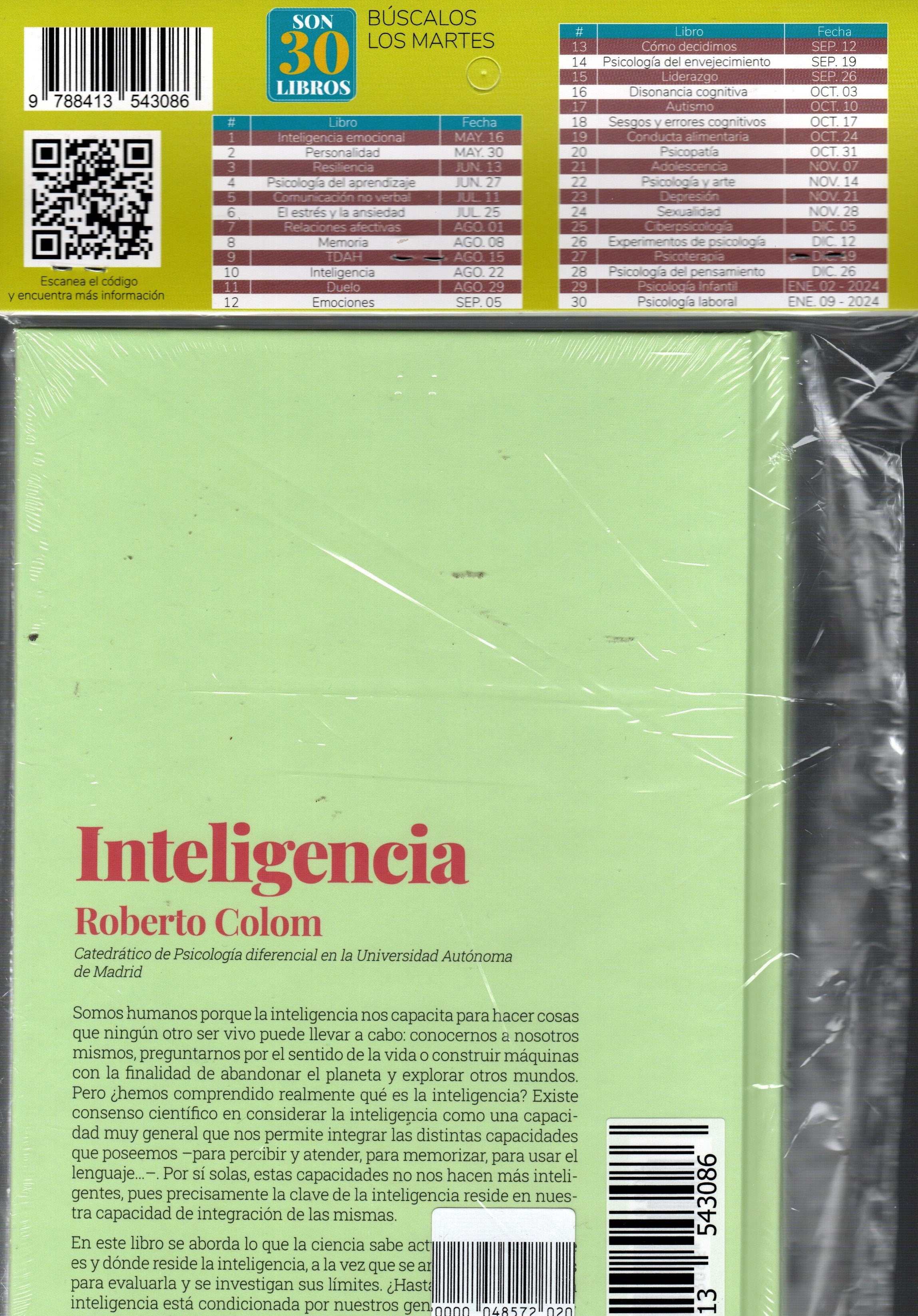 Libro Roberto Colom - Inteligencia Integrando nuestras capacidades mentales