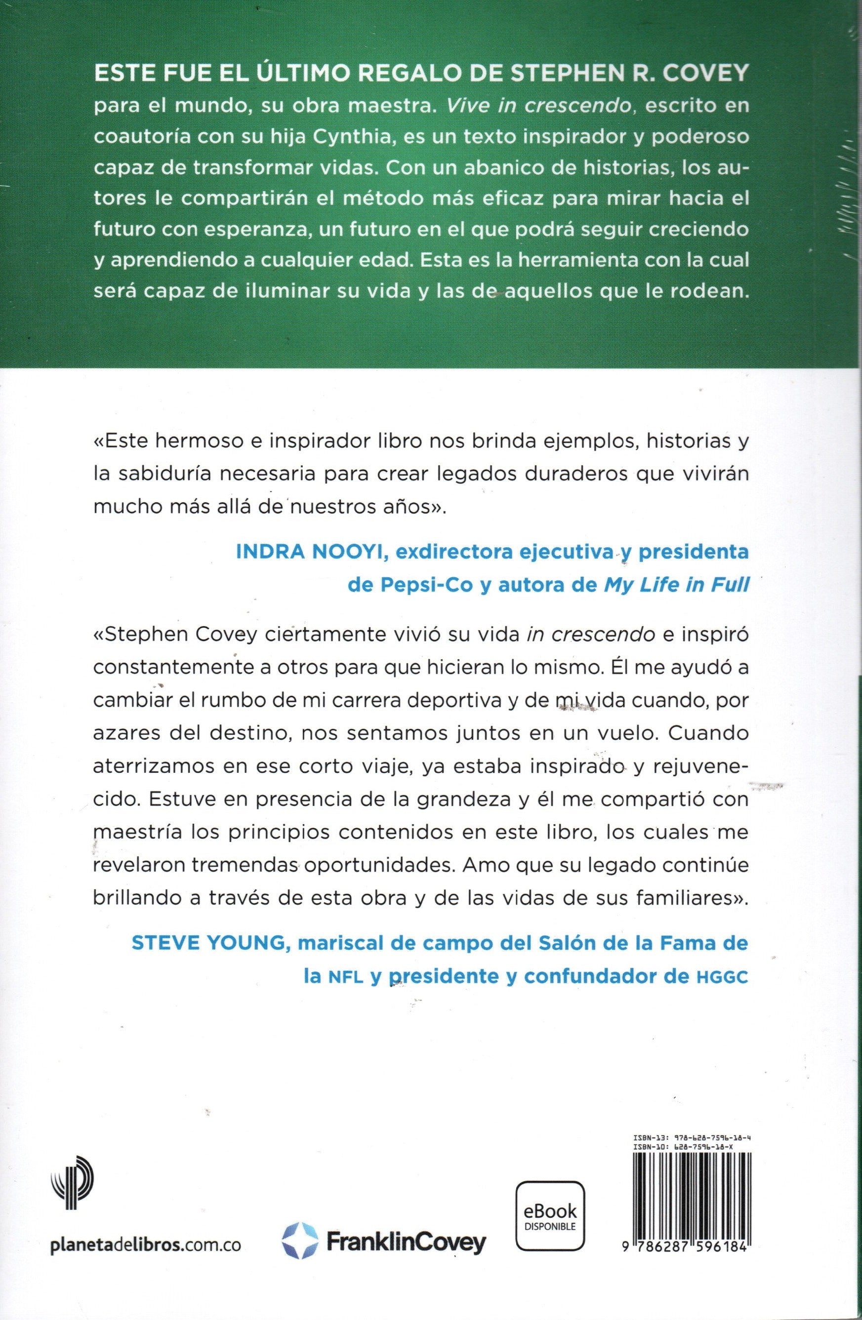 Libro Stephen R. Covey / Cynthia Covey Haller - Vive In Crescendo