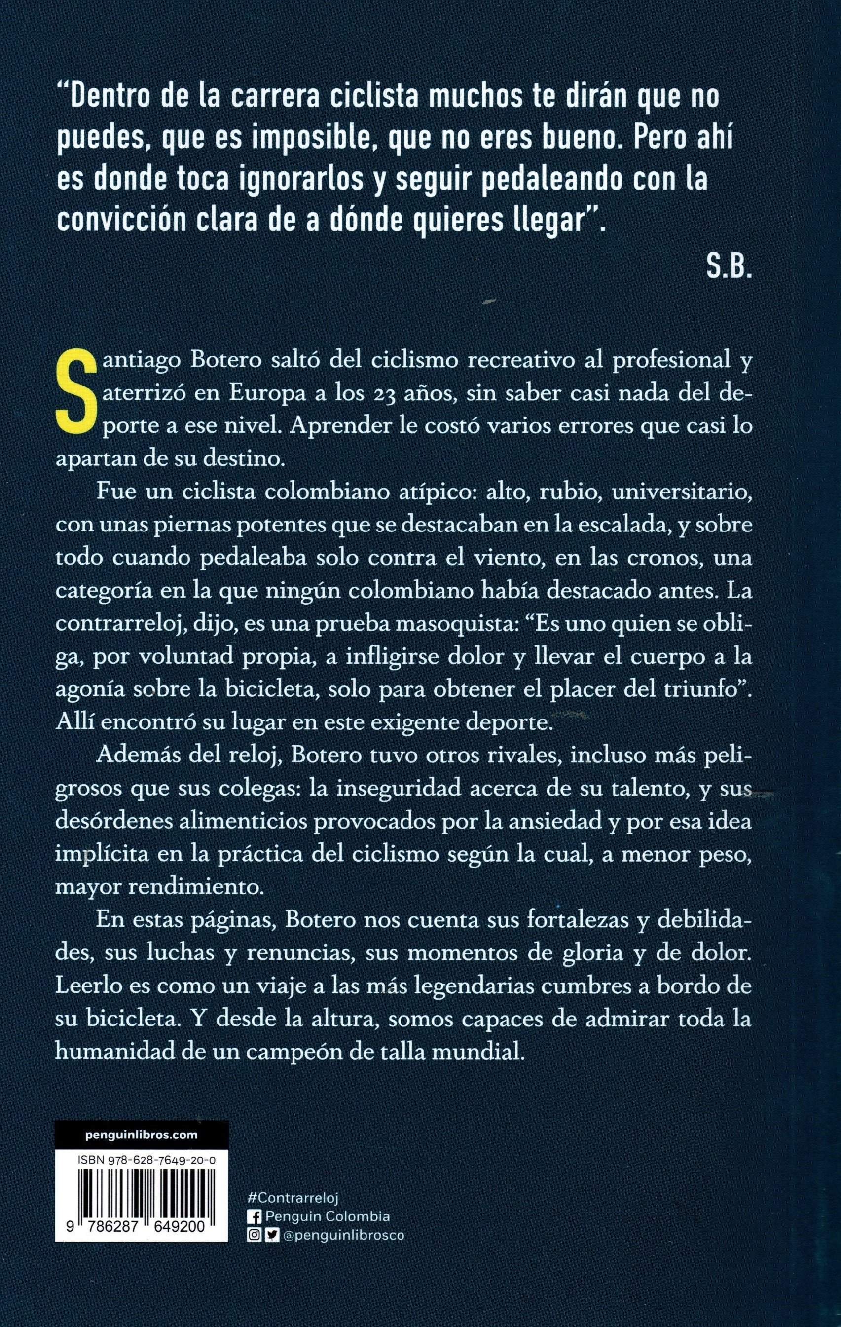 Libro Santiago Botero - Contrarreloj