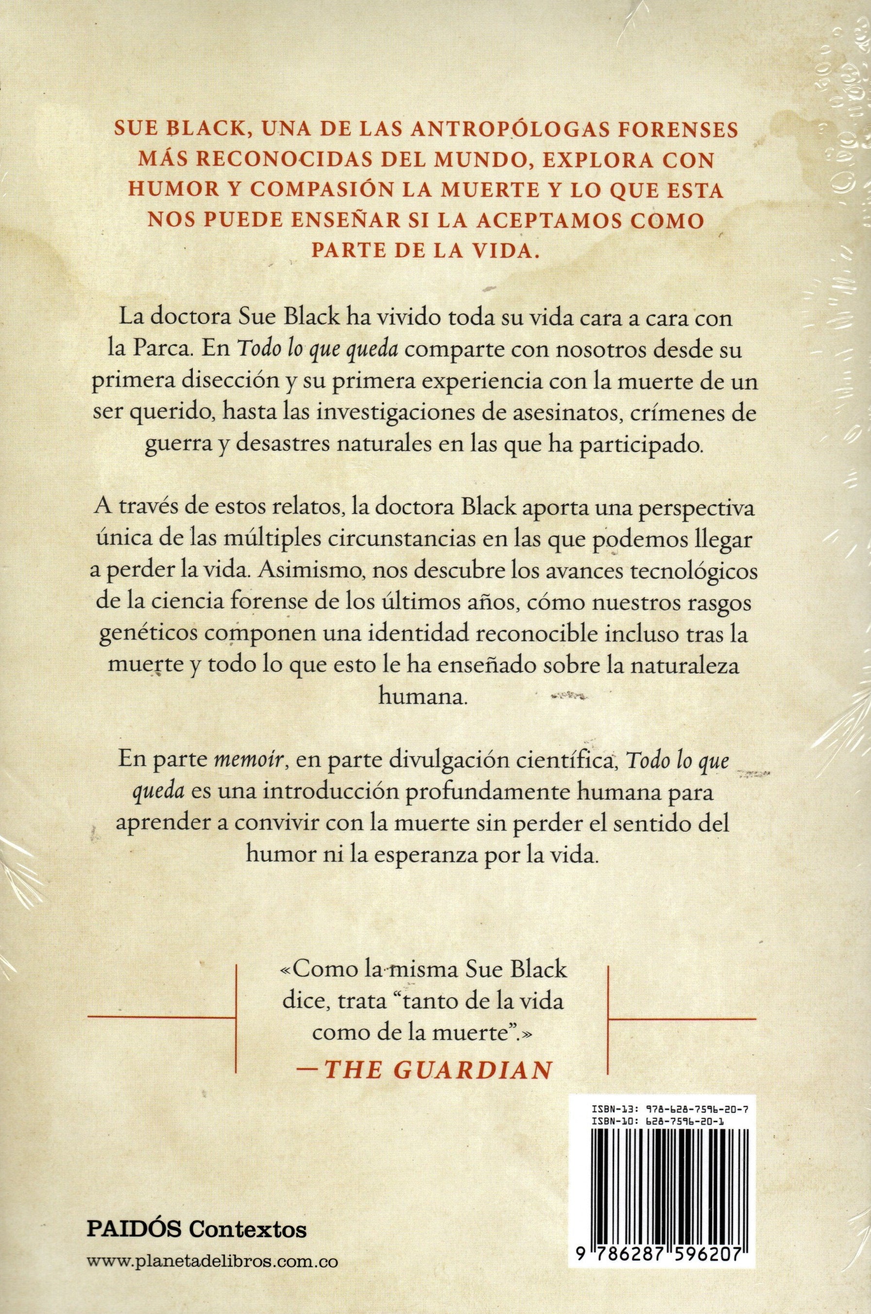 Libro Sue Black / Kathy Reichs - Todo lo que queda