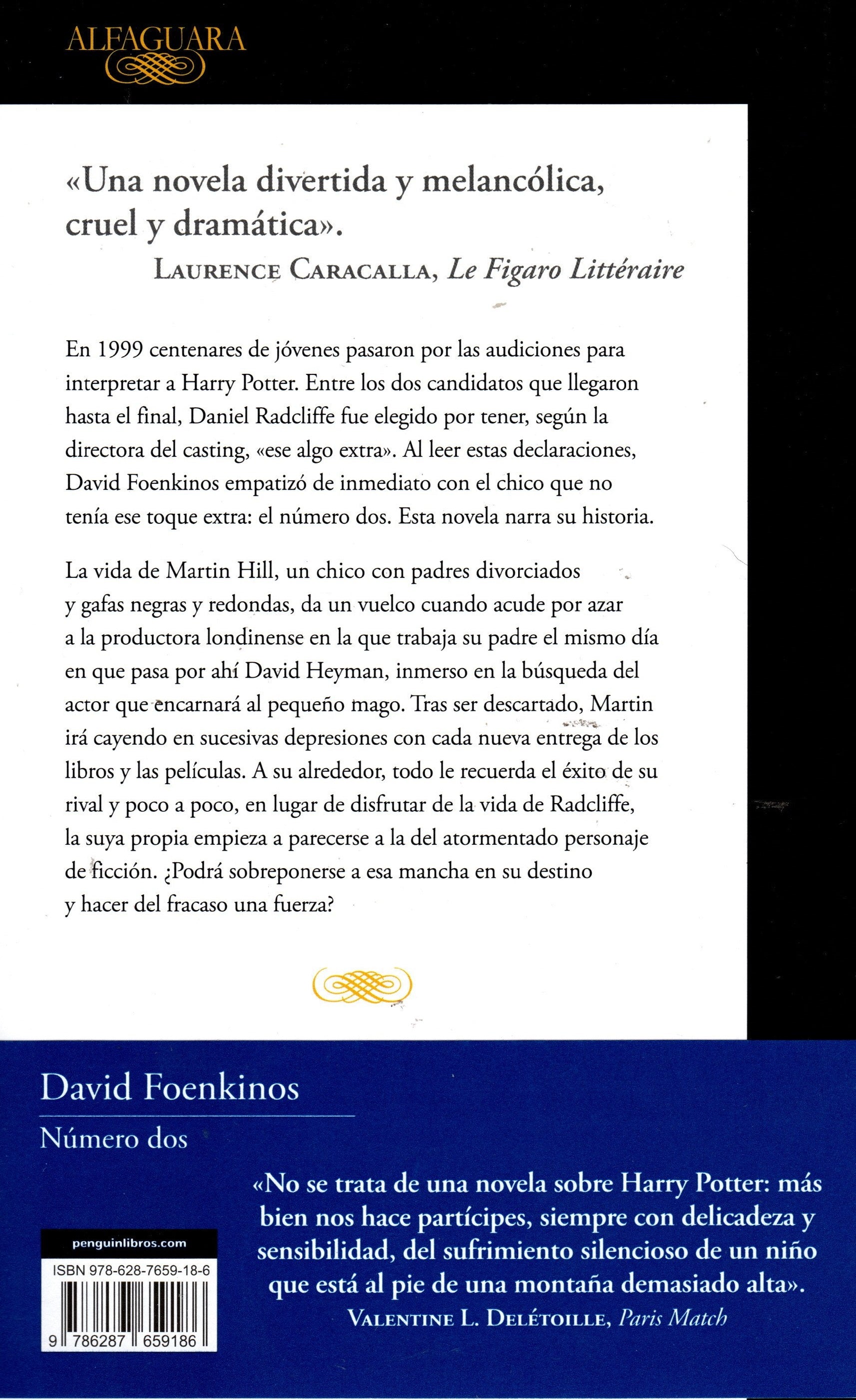 Libro David Foenkinos - Número dos