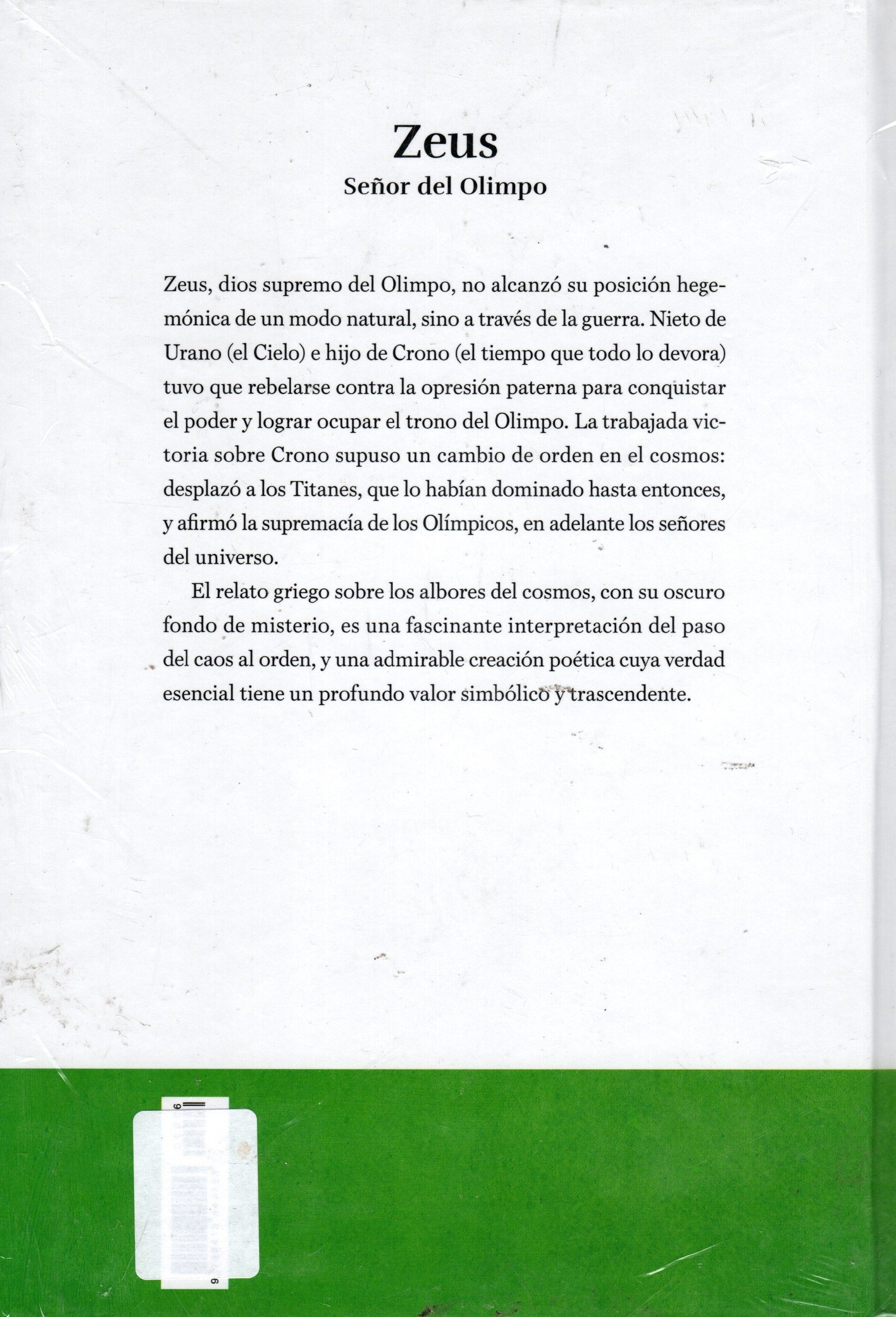 Libros  Zeus Señor Del Olimpo Libro 6