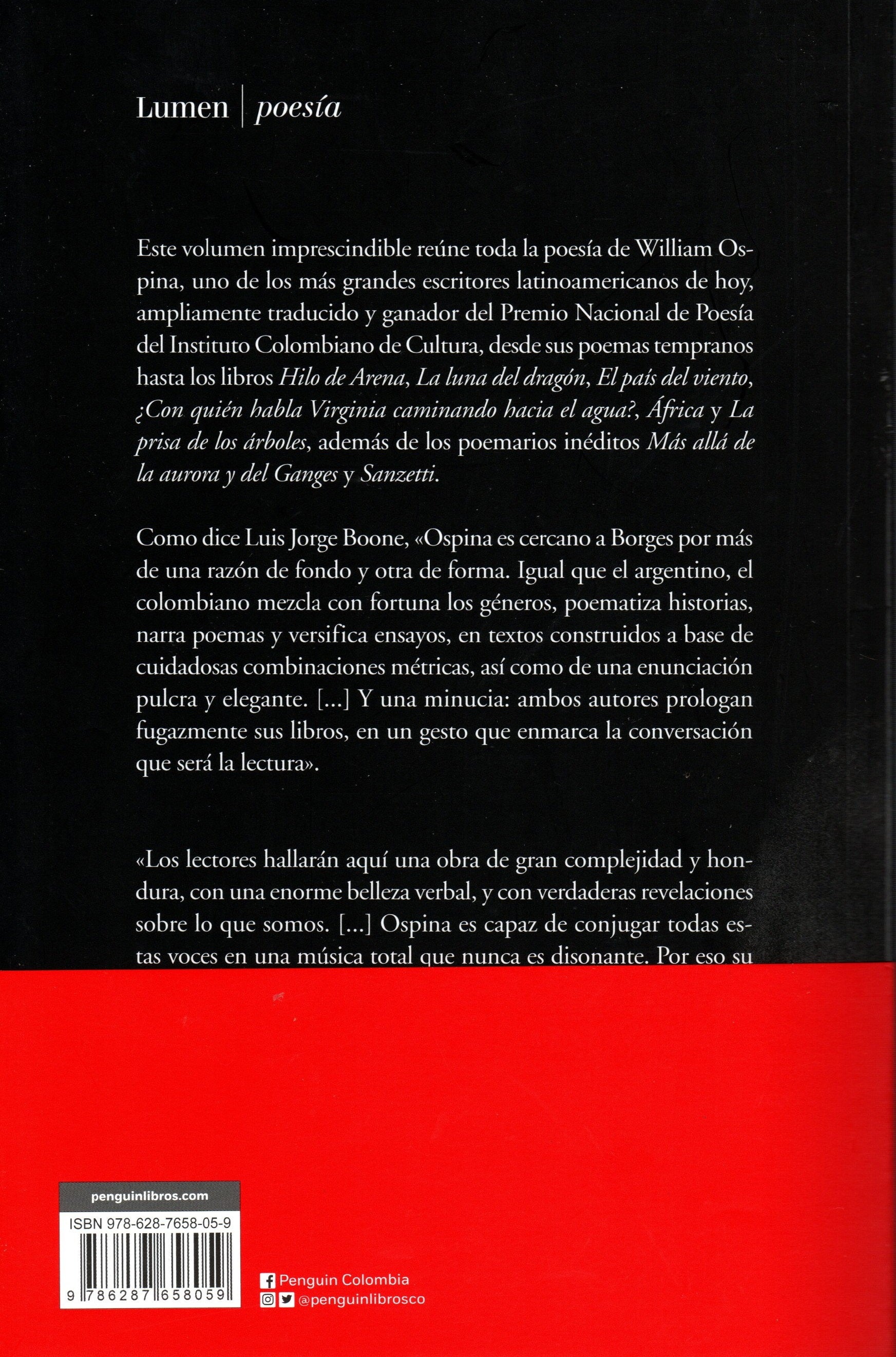 Libro William Ospina - Poesía completa