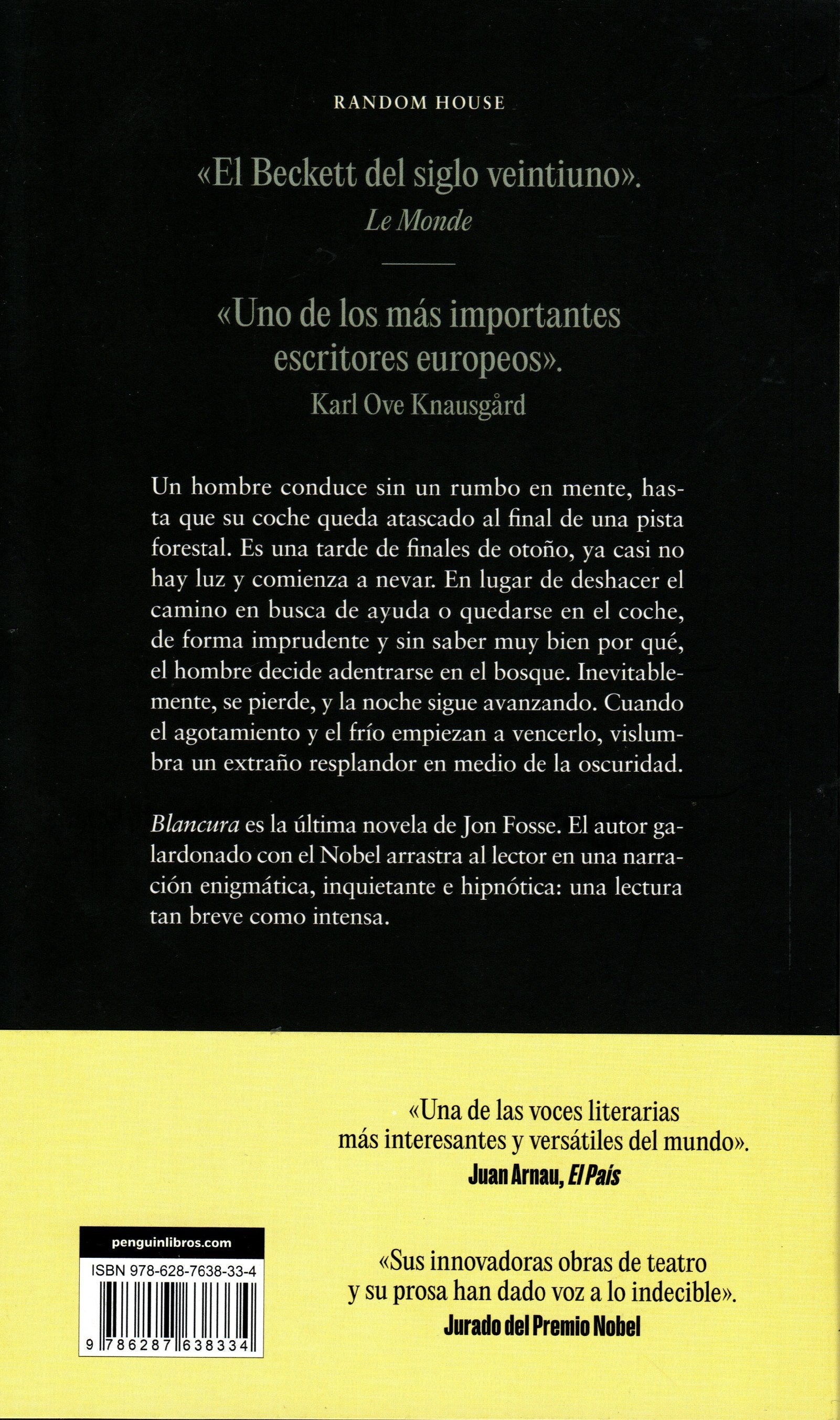 Libro JON FOSSE - BLANCURA