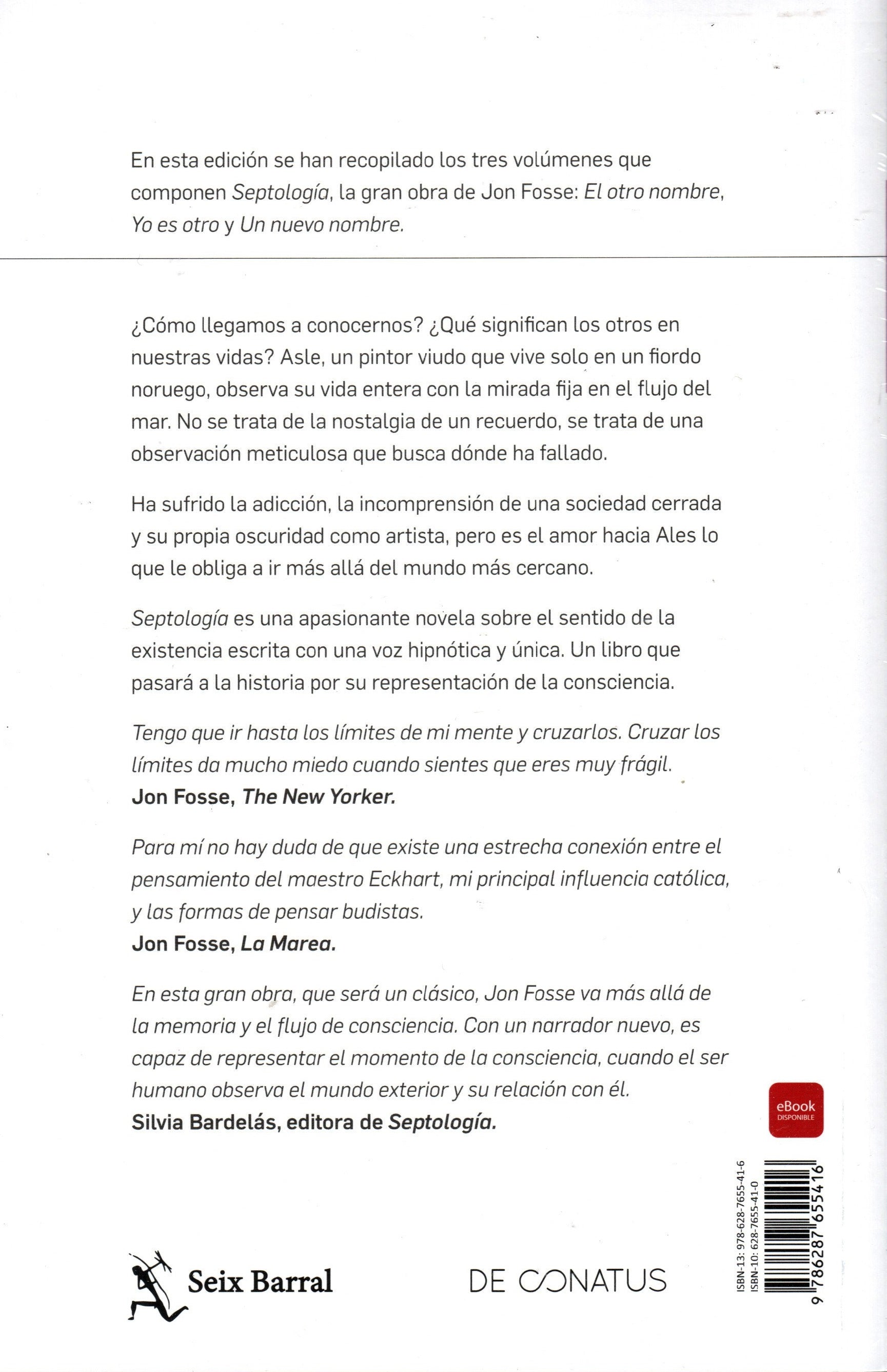 Libro  Jon Fosse - Septología