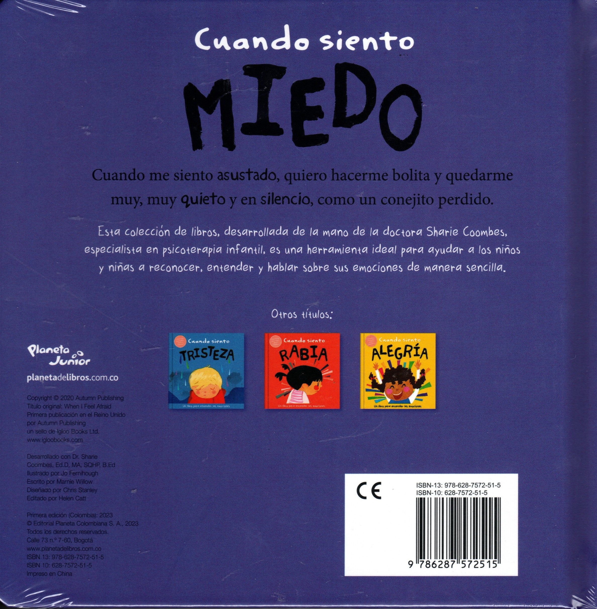 Libro Cuando siento miedo: un libro sobre emociones
