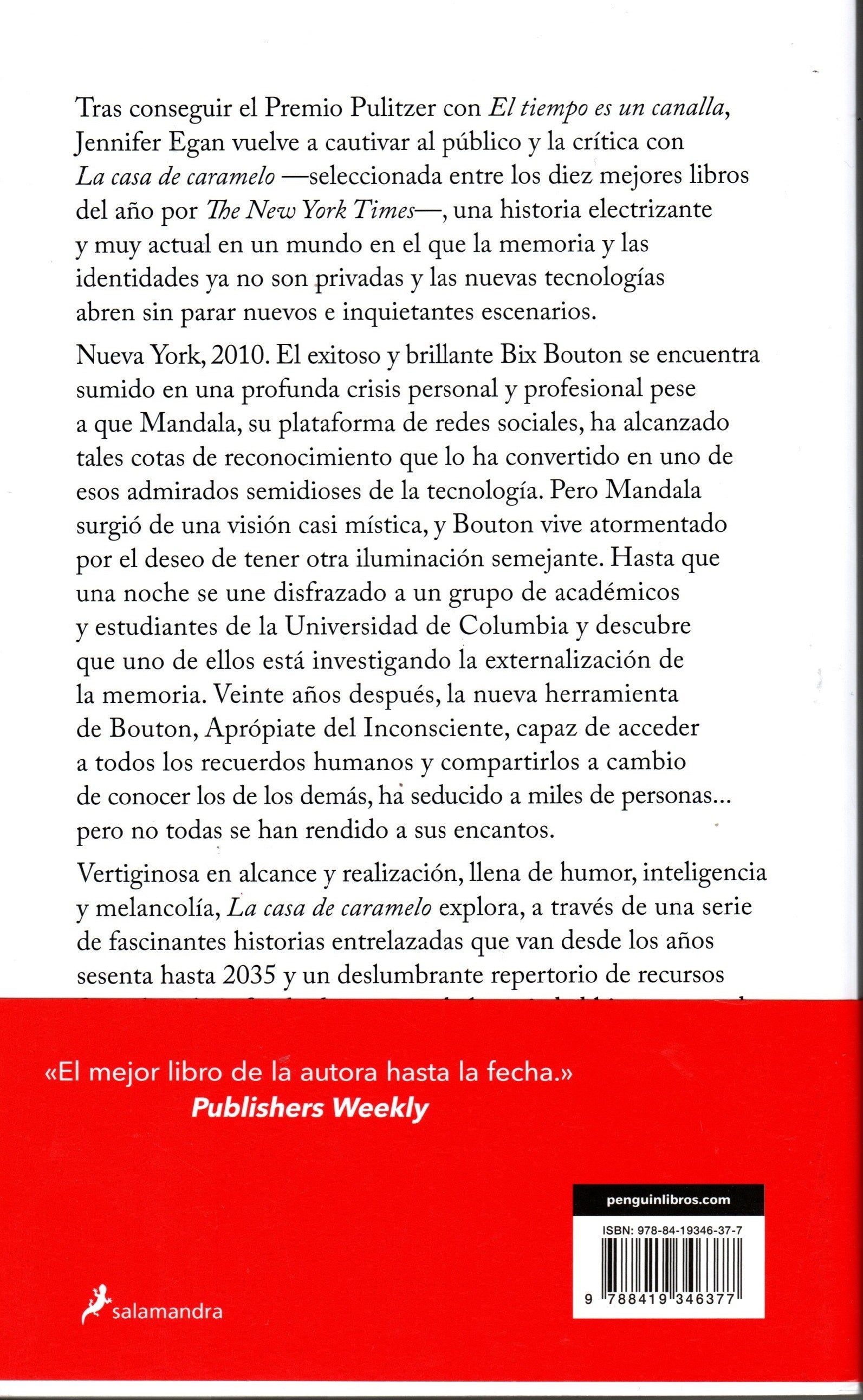 Libro Jennifer Egan - La casa de caramelo