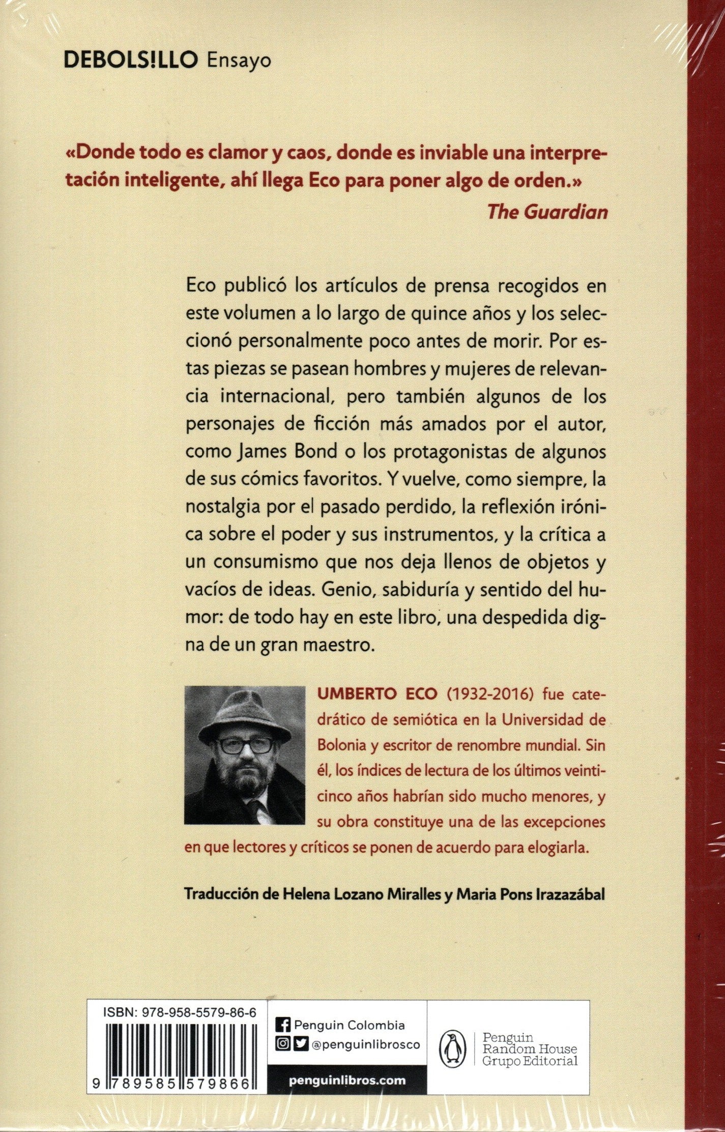 Libro Umberto Eco - De la estupidez a la locura