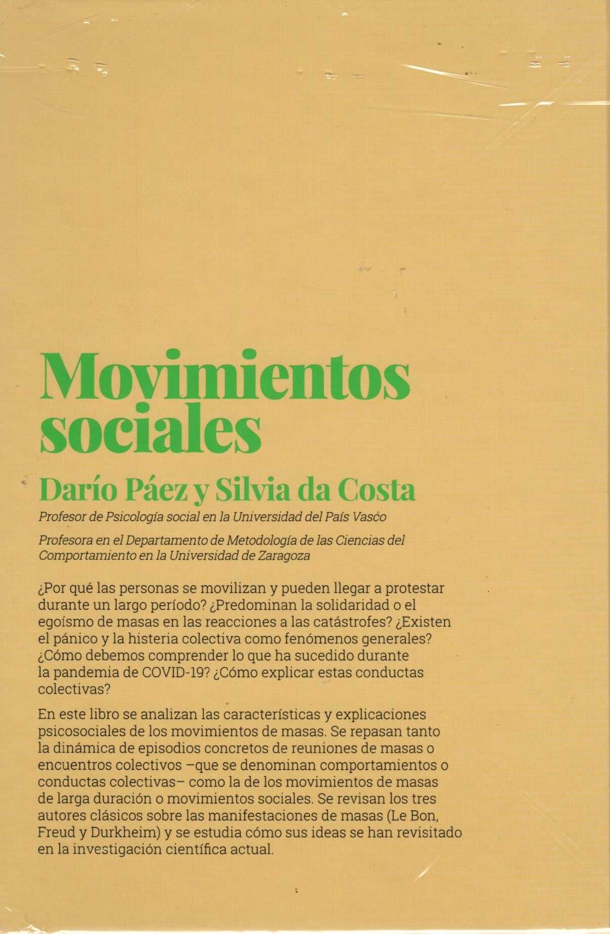 Libro Dario Paez / Silvia da Costa - Movimientos Sociales