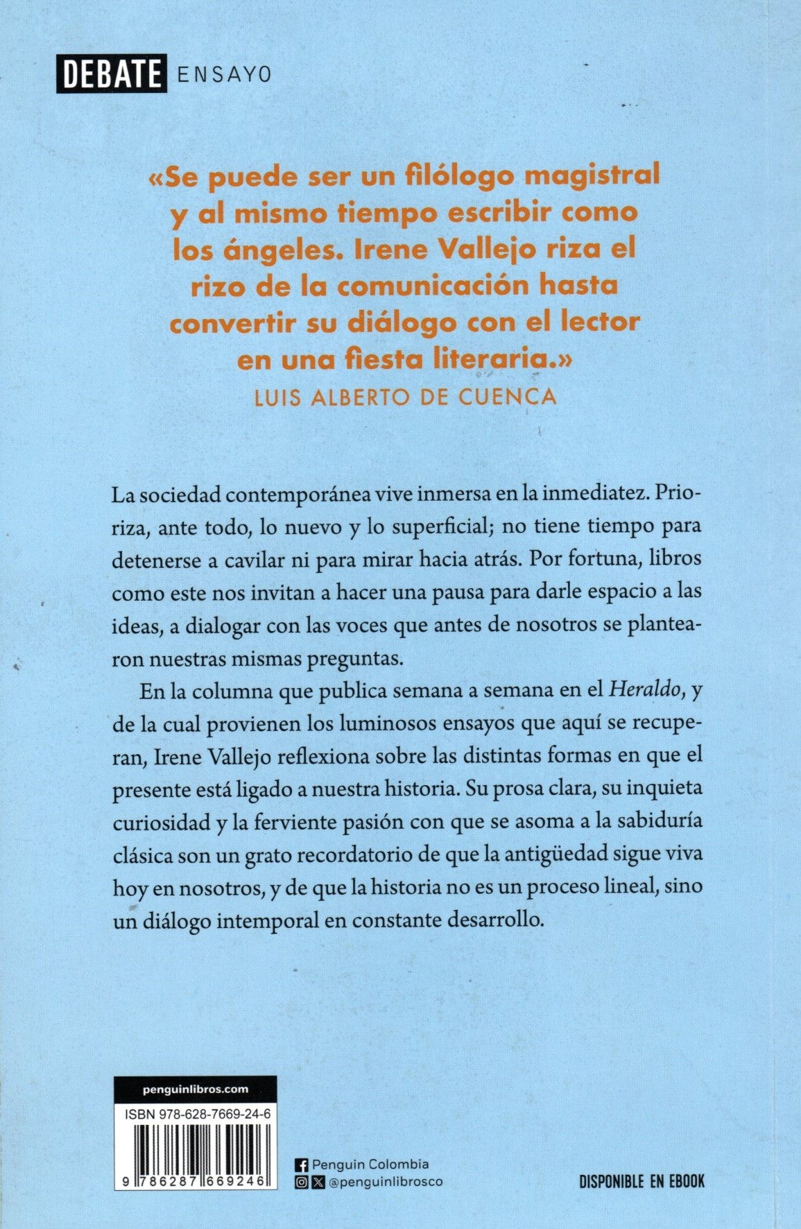Libro Irene Vallejo - Alguien habló de nosotros