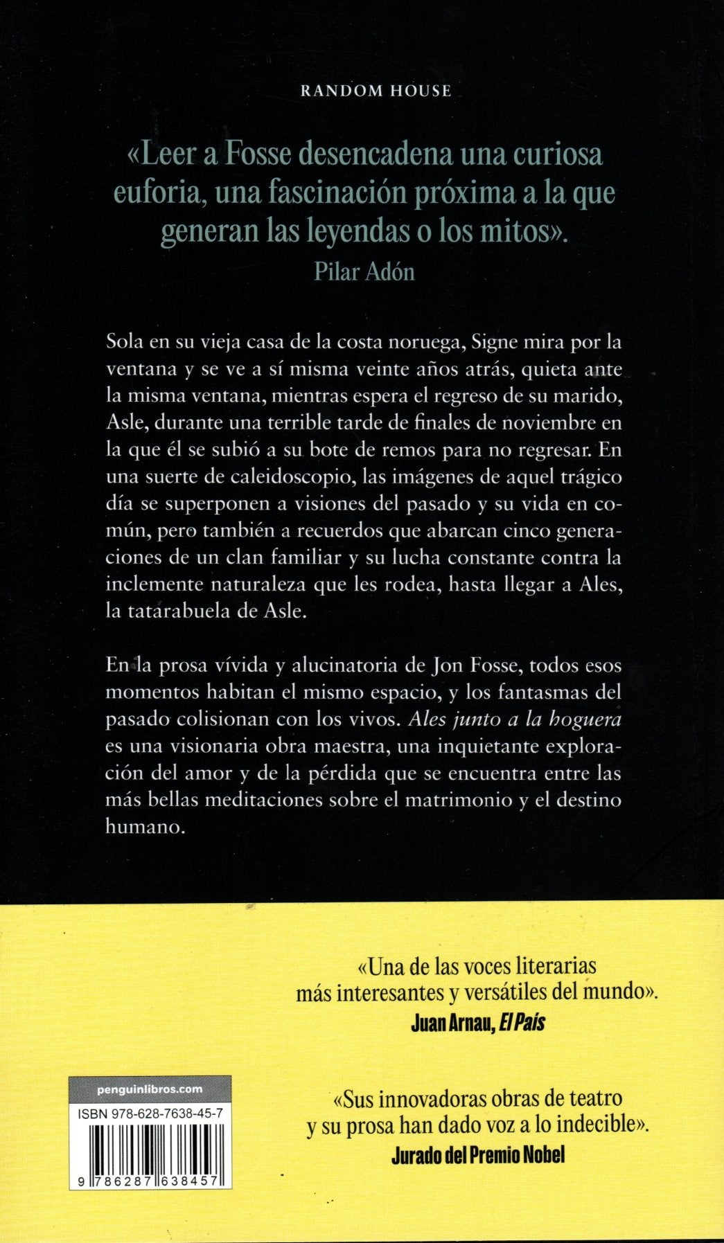 Libro Jon Fosse - Ales junto a la hoguera