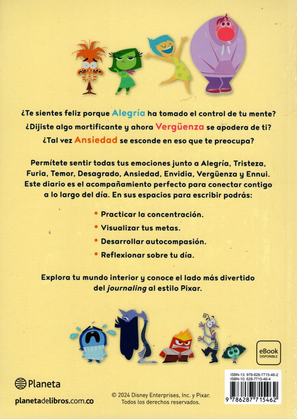Libro Disney - Emociones fuertes. Un diario inspirado en Intensamente 2