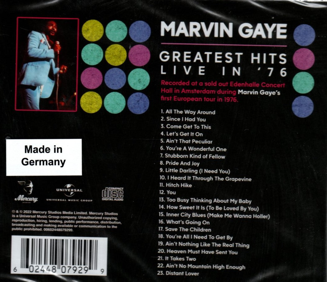 CD Marvin Gaye – Greatest Hits Live In '76