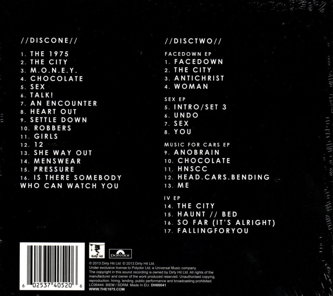 CDx2  The 1975 – The 1975 (Deluxe Edition)