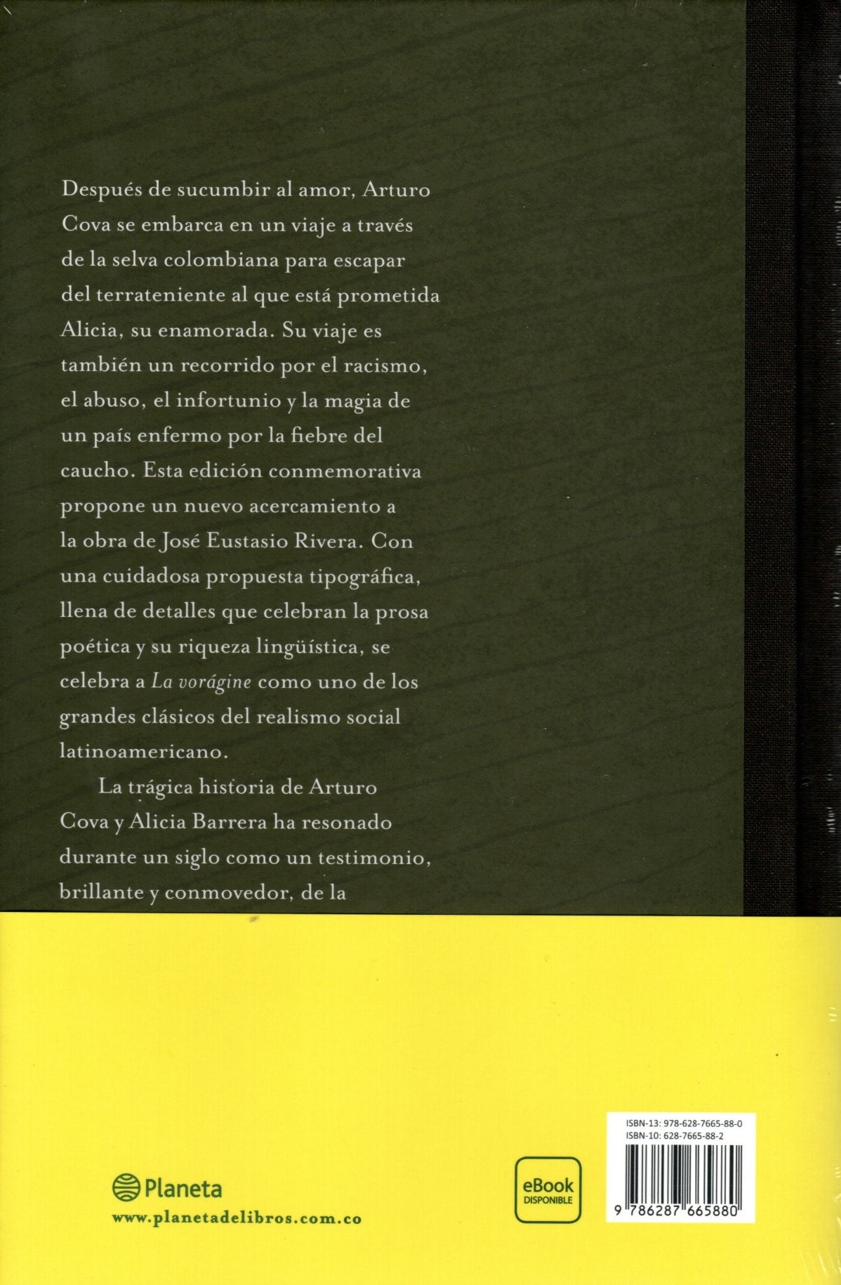 Libro Jose Eustasio Rivera - La vorágine