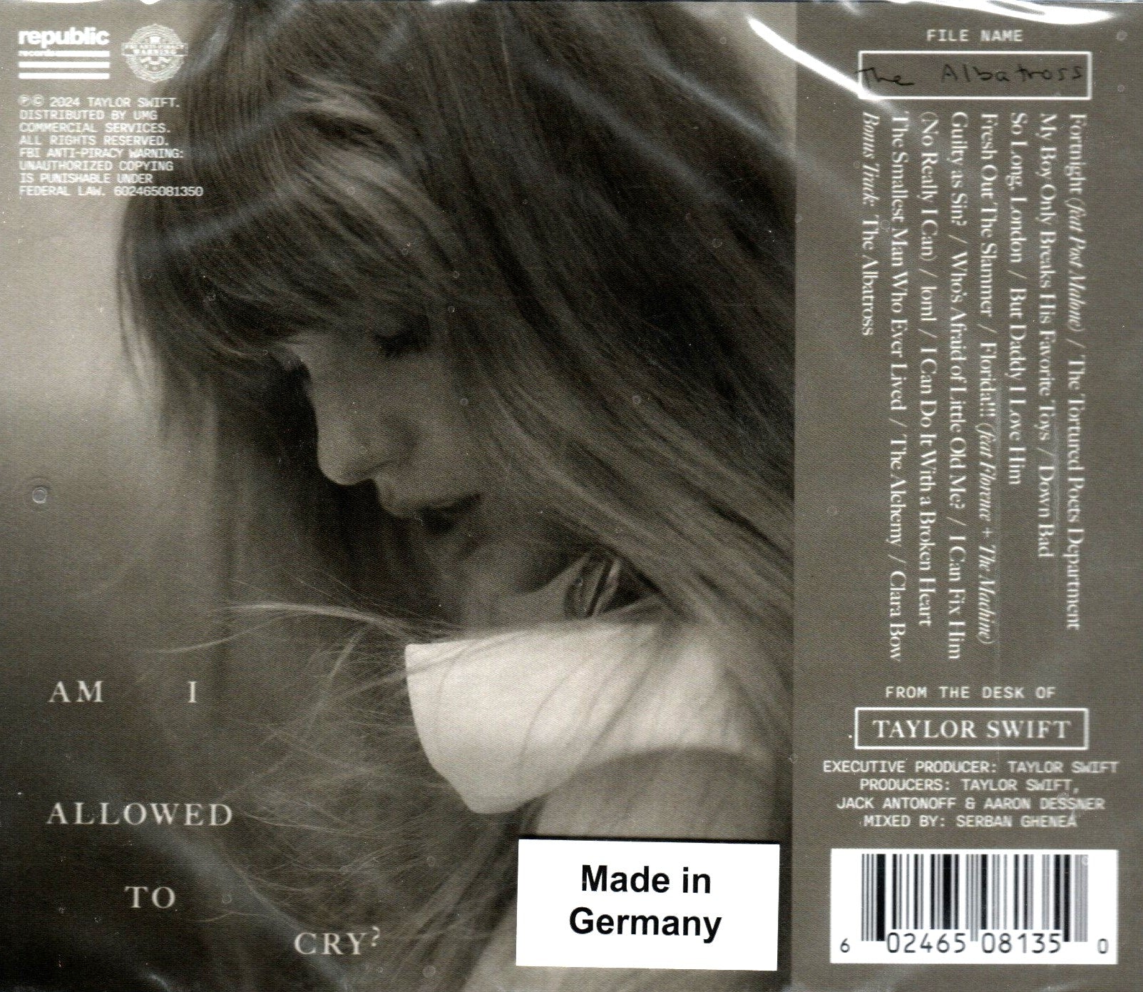 CD Taylor Swift – The Tortured Poets Department
