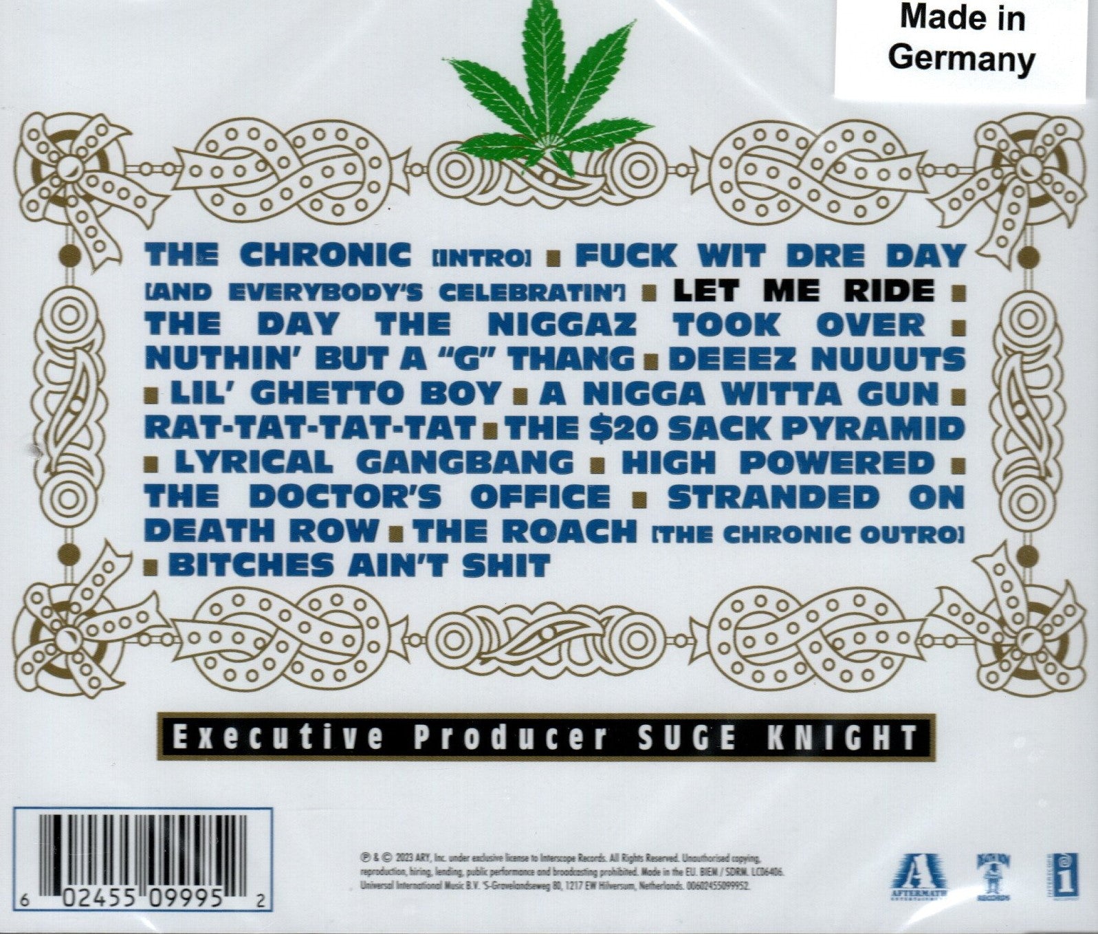 【g-rap】 JON DO / DIA CHRONICS CD Dr. Dre – The Chronic