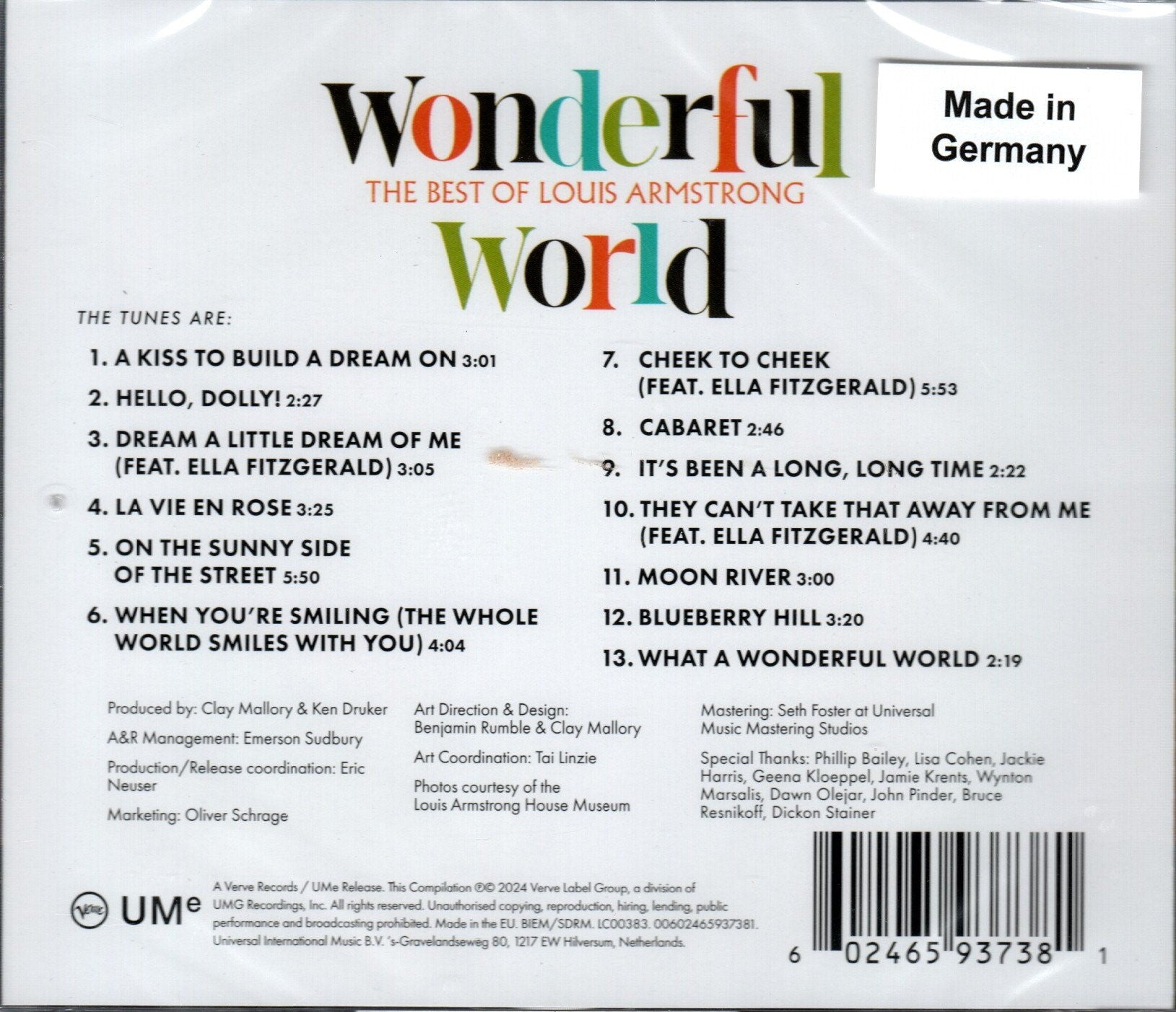 CD Louis Armstrong – Wonderful World (The Best of Louis Armstrong)