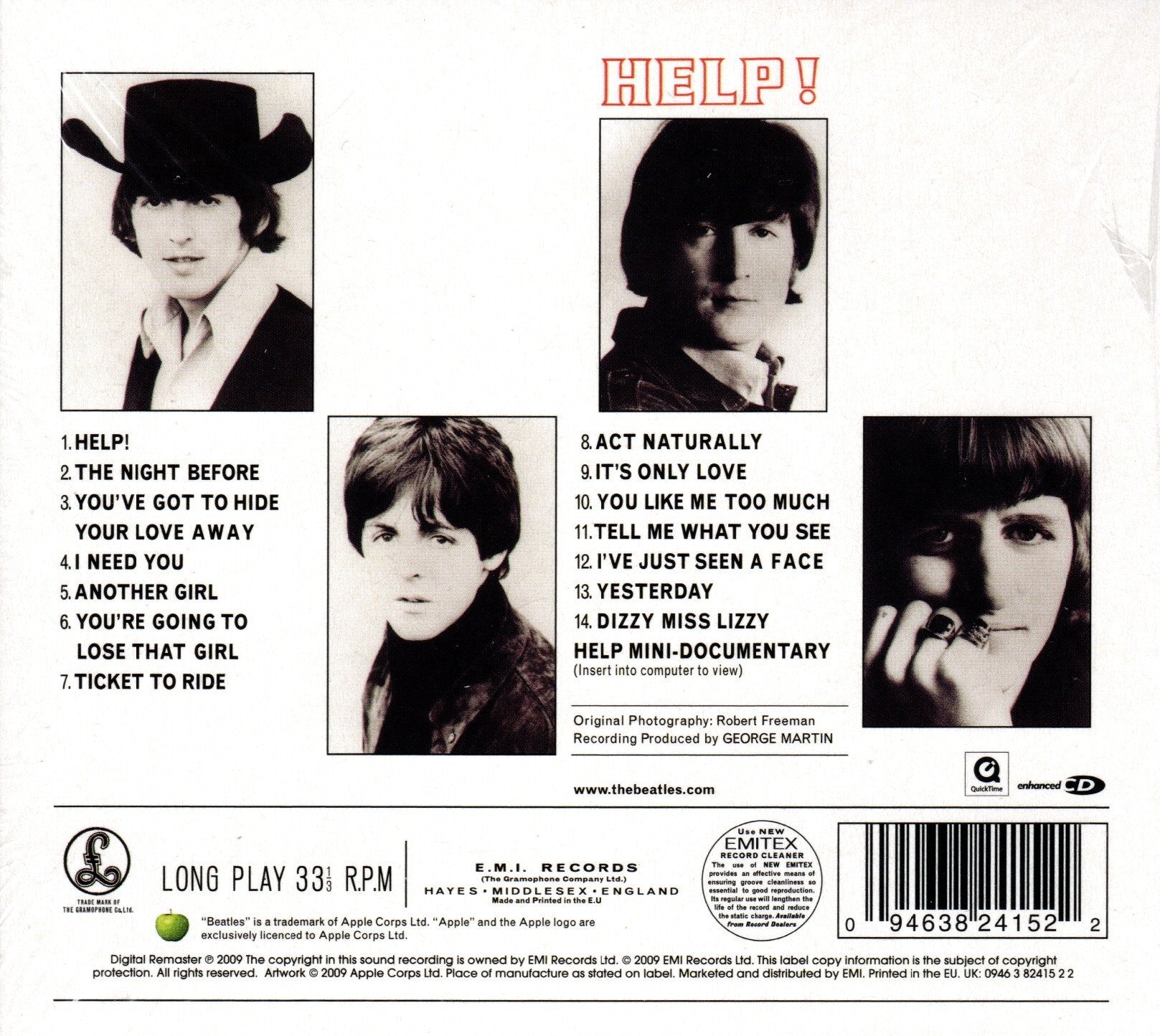 CD The Beatles ‎– Help!