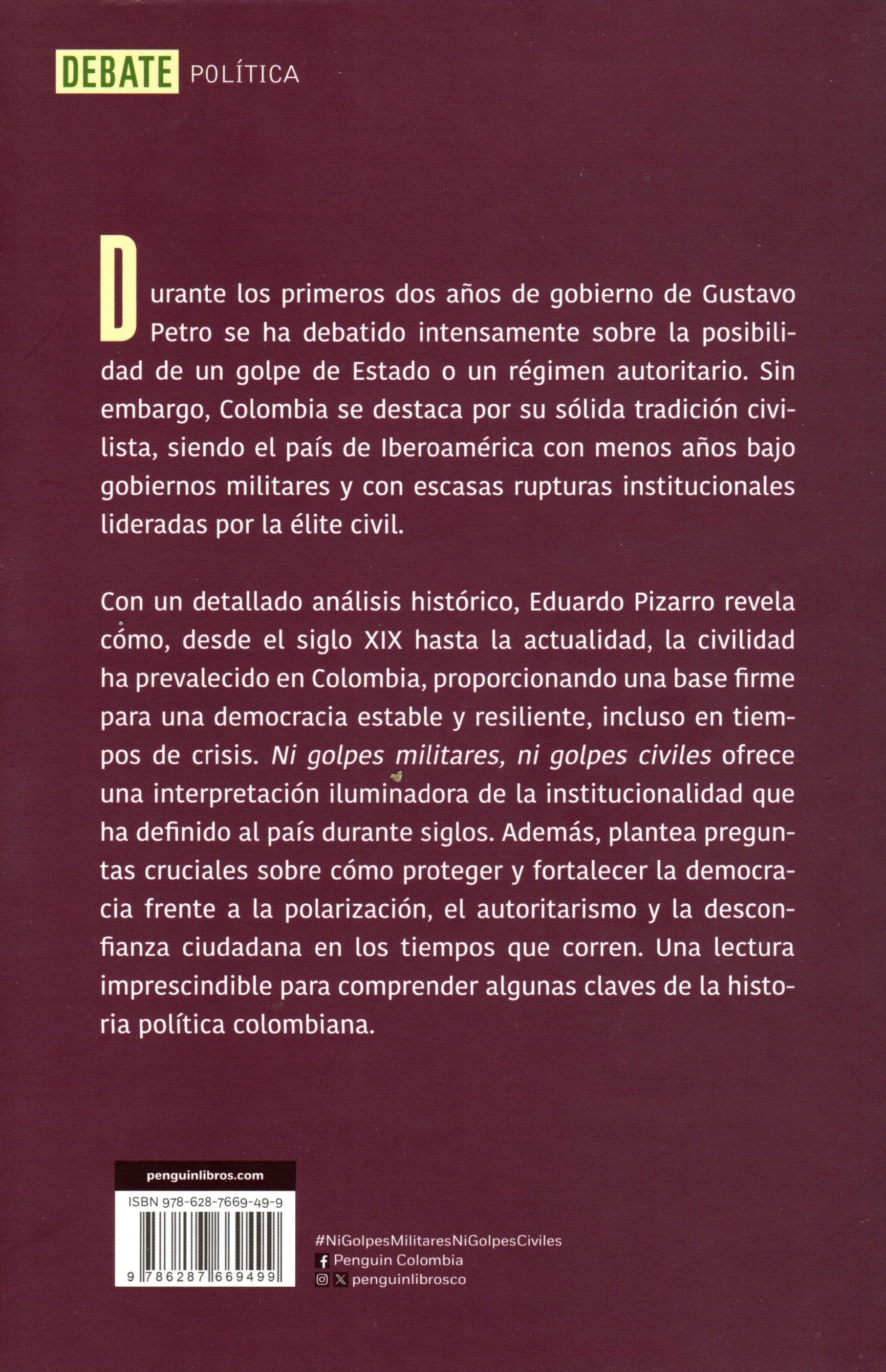 Libro Eduardo Pizarro - Ni golpes militares, ni golpes civiles