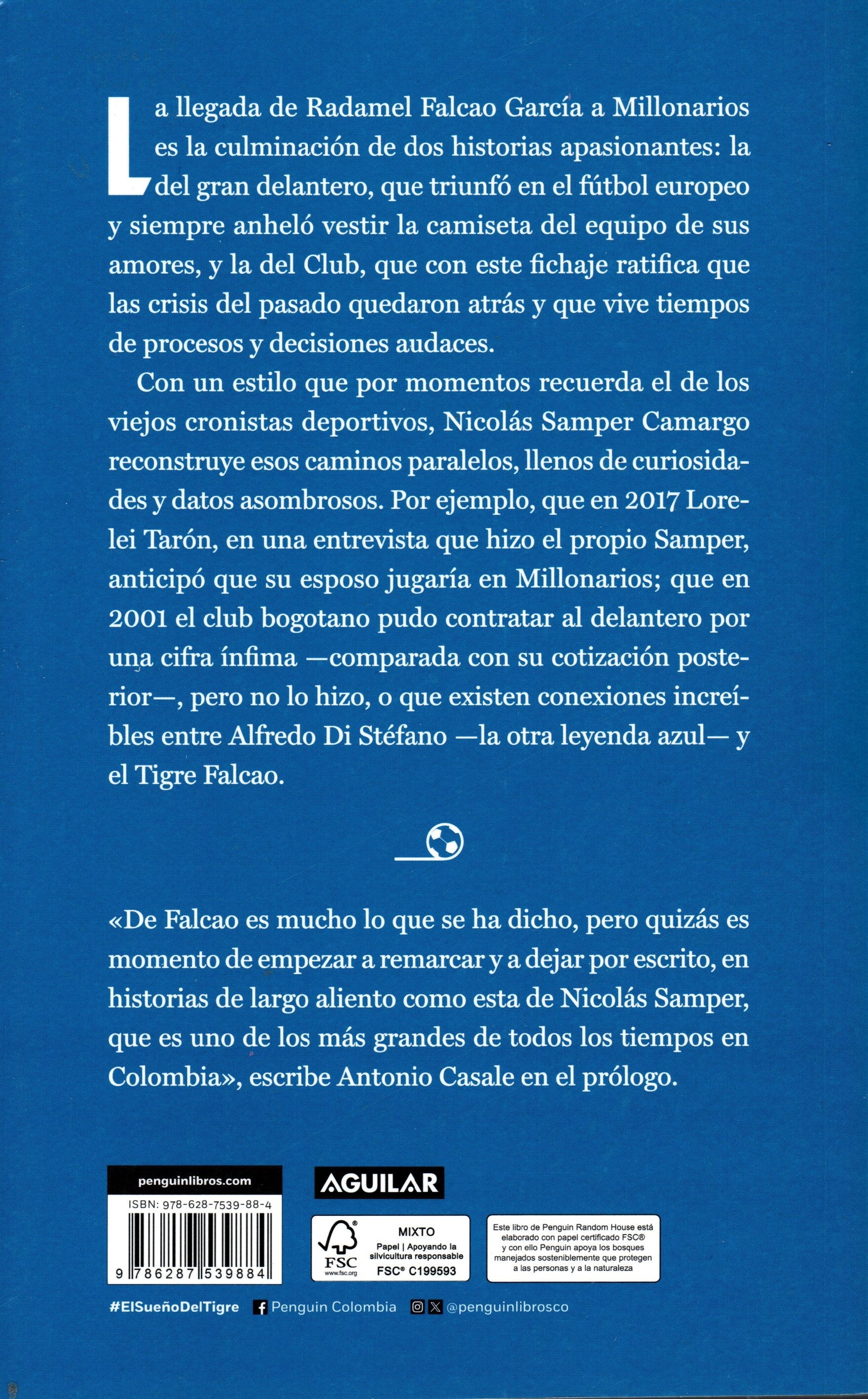 Libro Nicolás Samper -  El sueño del tigre