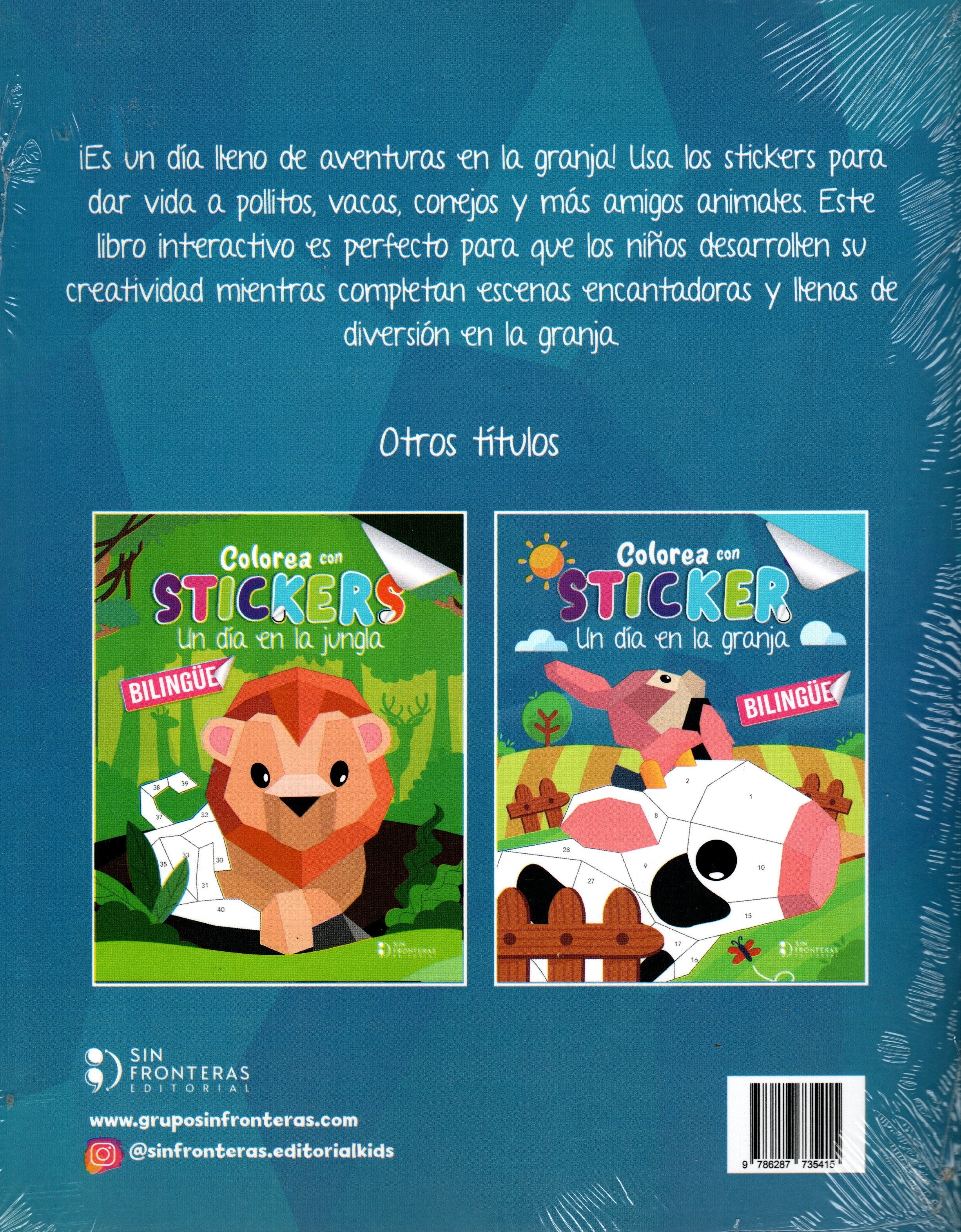 Libro Colorea con Stickers I Granja