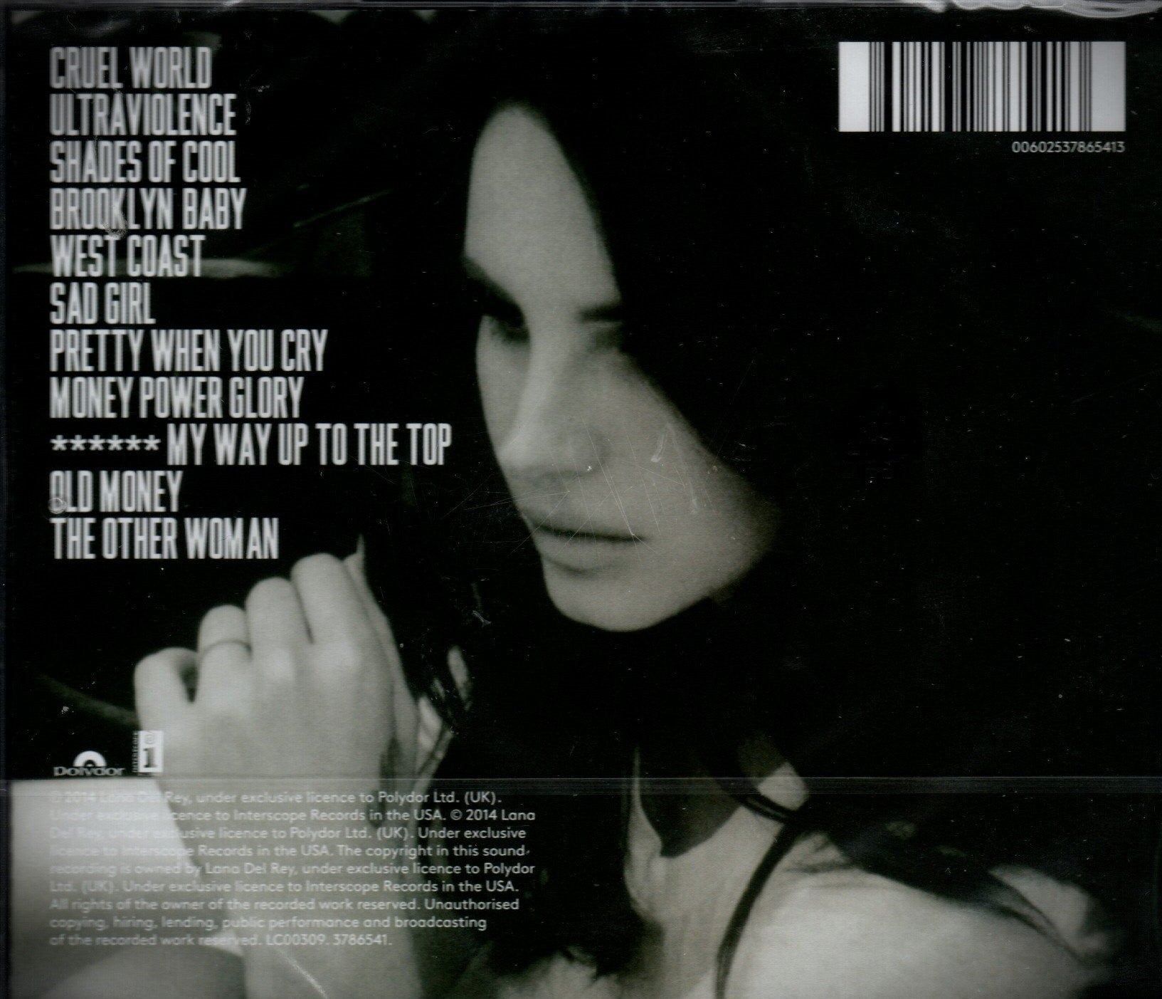 CD Lana Del Rey ‎– Ultraviolence