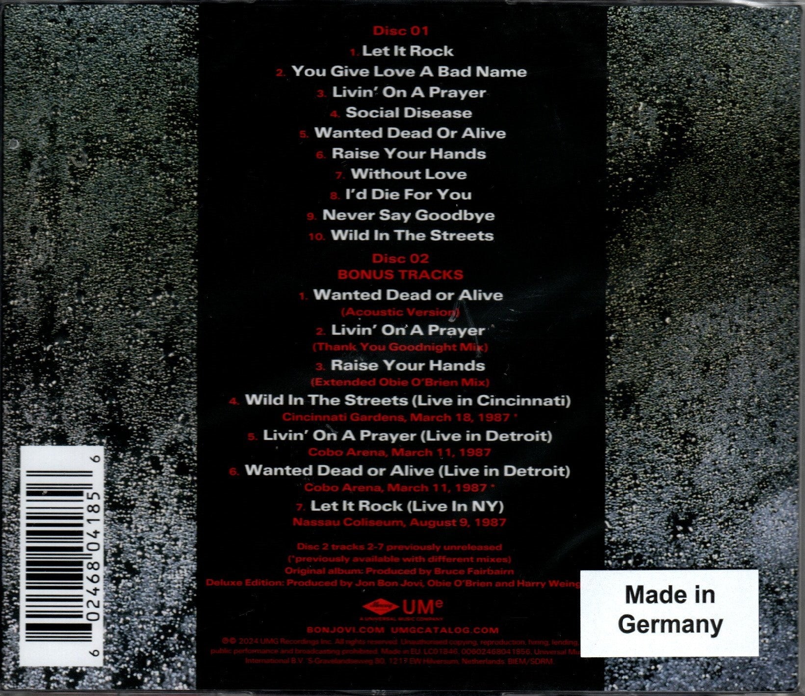 CDX2 Bon Jovi – Slippery When Wet