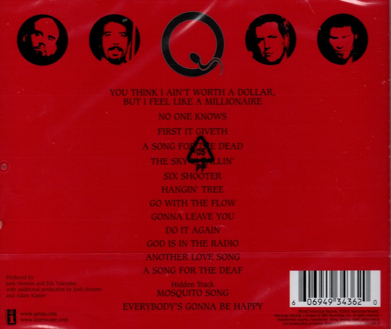 CD Queens Of The Stone Age – Songs For The Deaf