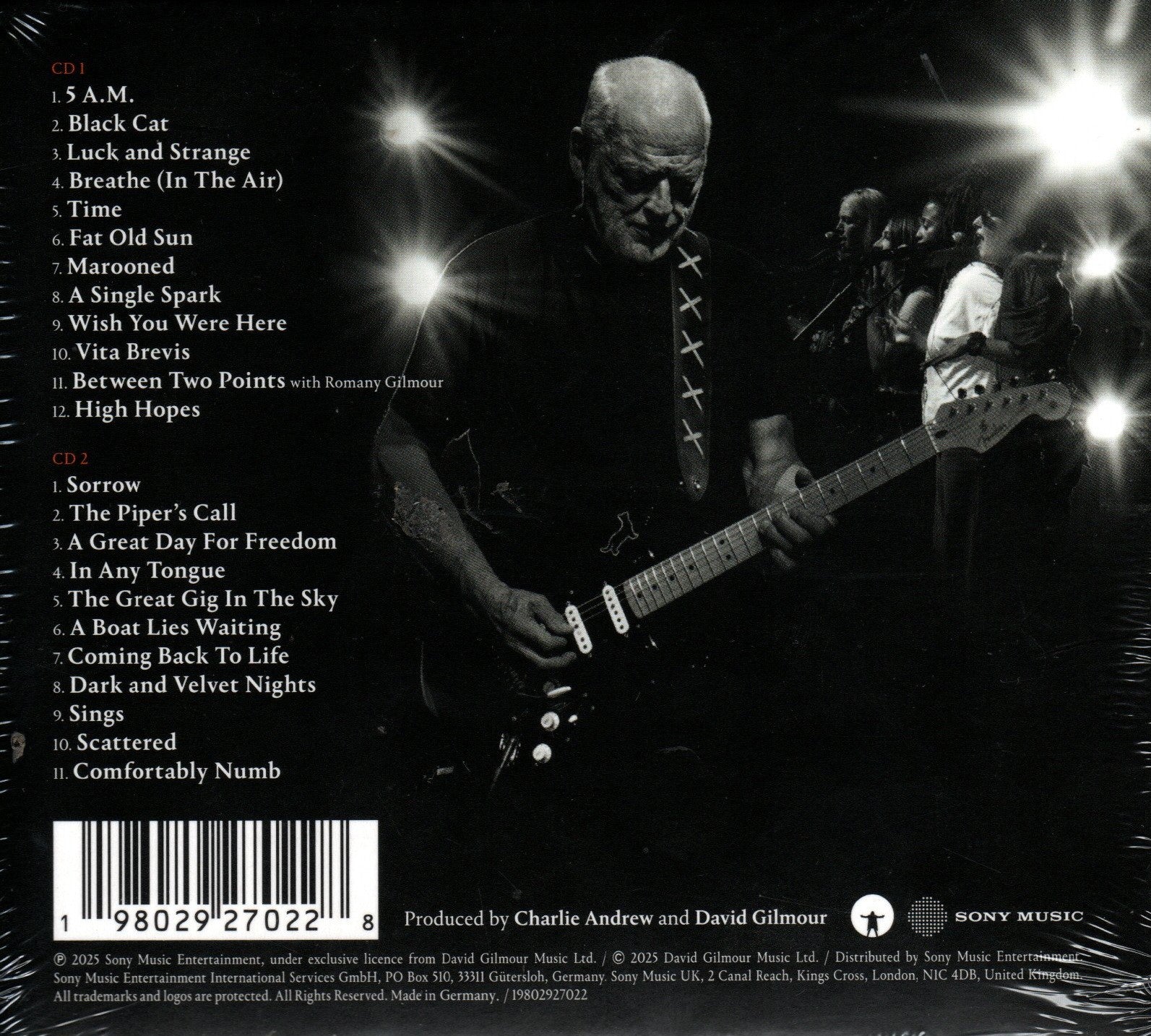 CDX2 SET David Gilmour – The Luck And Strange Concerts